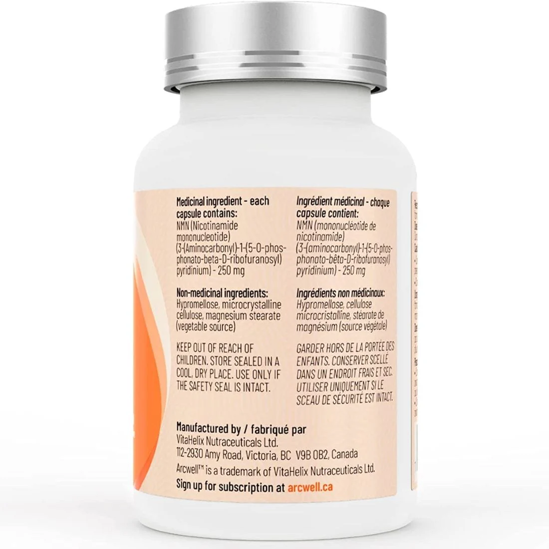 Arcwell NMN (Nicotinamide Mononucleotide) 250mg , NAD+ Supplement - Image 2