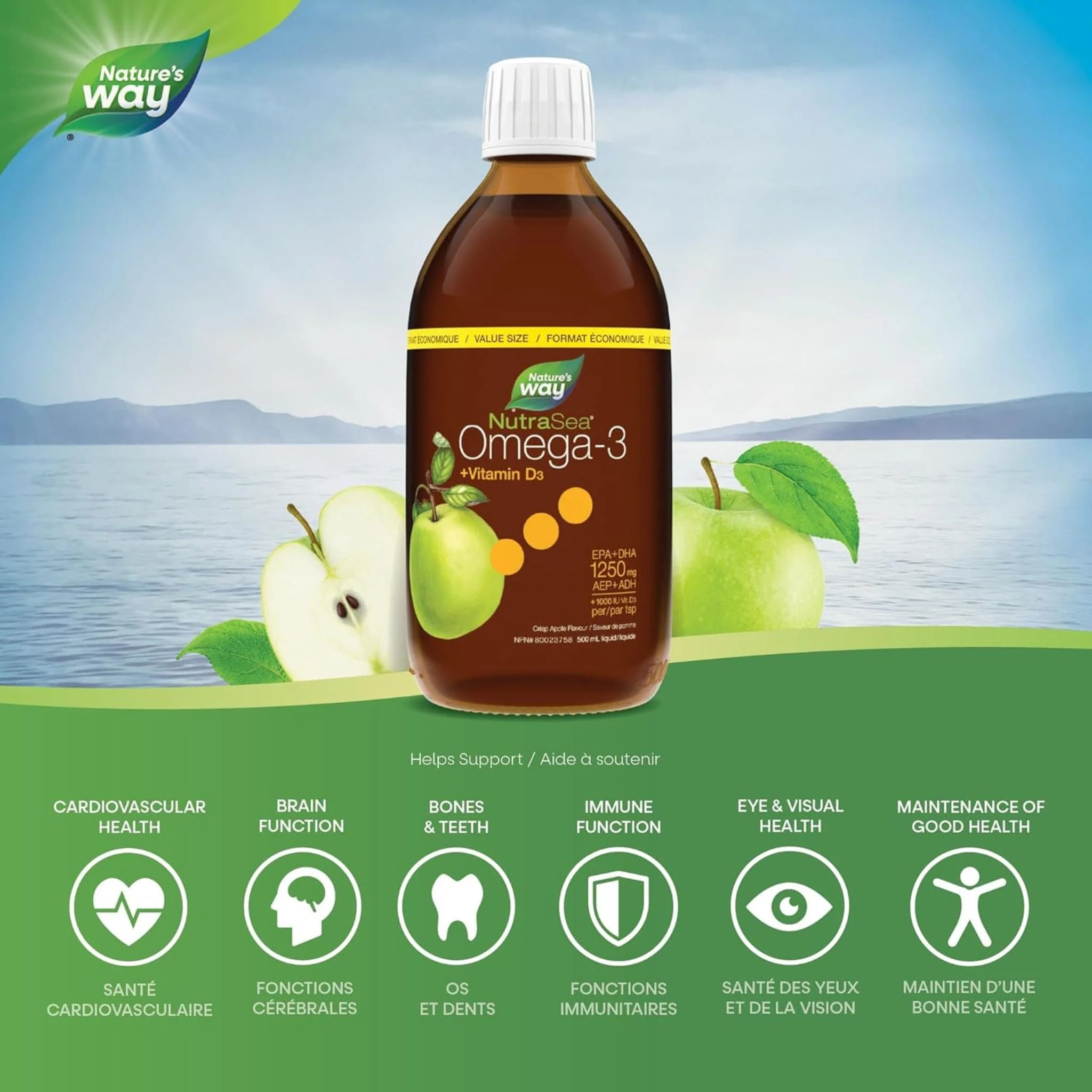 NutraSea +D Omega-3 Fish Oil Liquid - Image 5