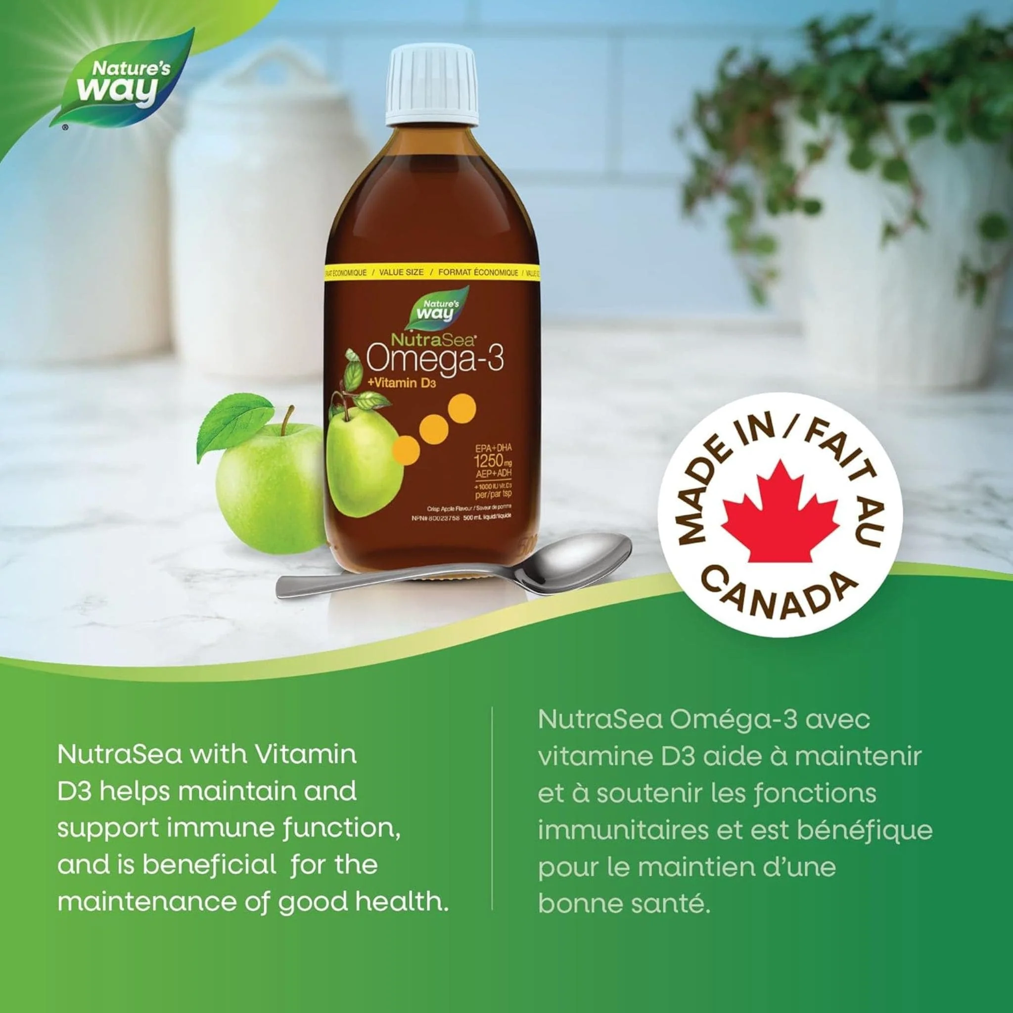 NutraSea +D Omega-3 Fish Oil Liquid - Image 6
