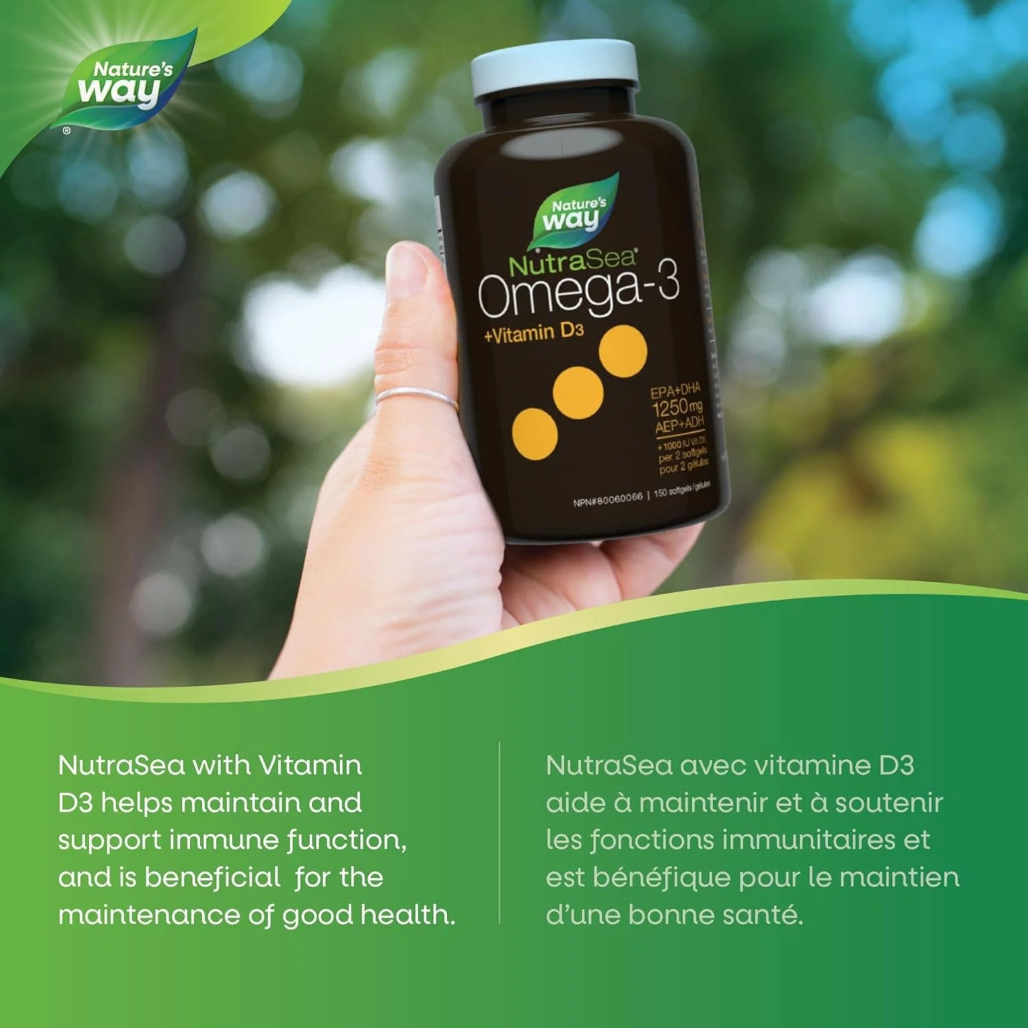 NutraSea+D Omega-3 Fish oil Liquid Gels - Image 7