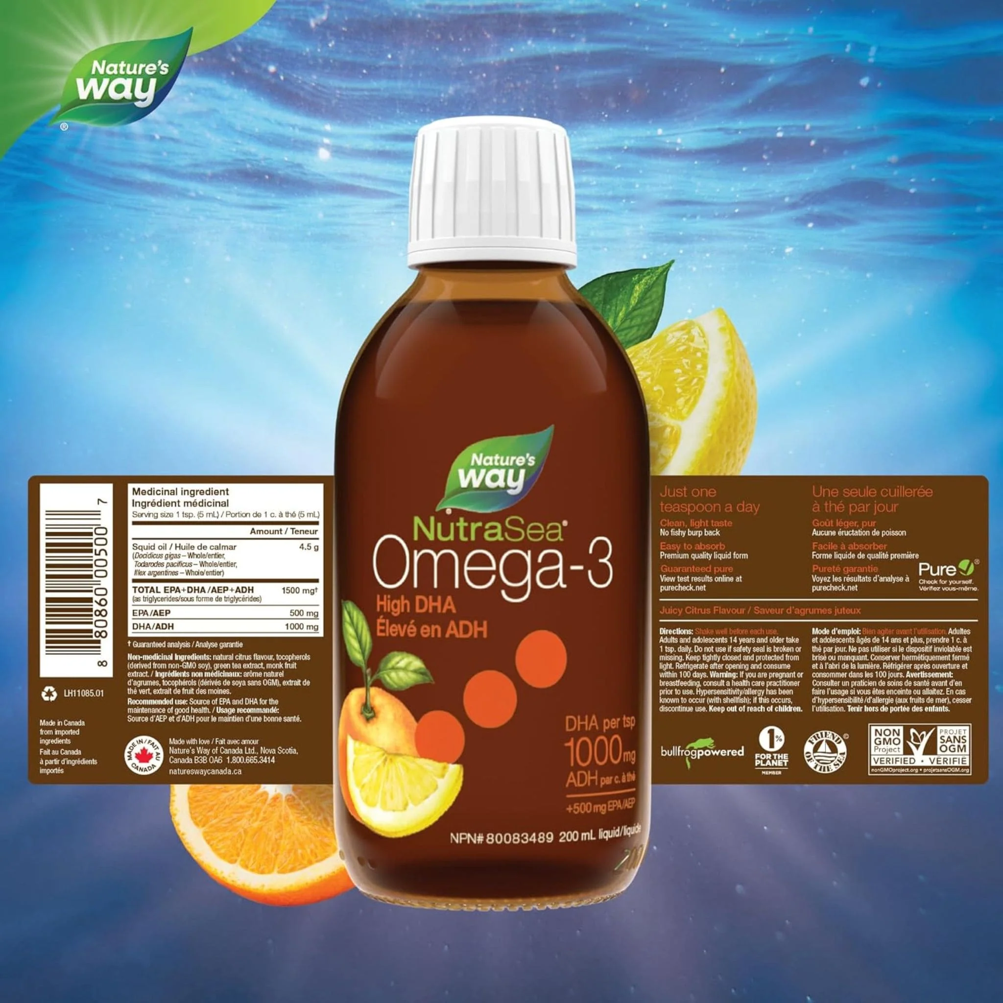 NutraSea DHA Omega-3 High DHA Liquid - Image 2