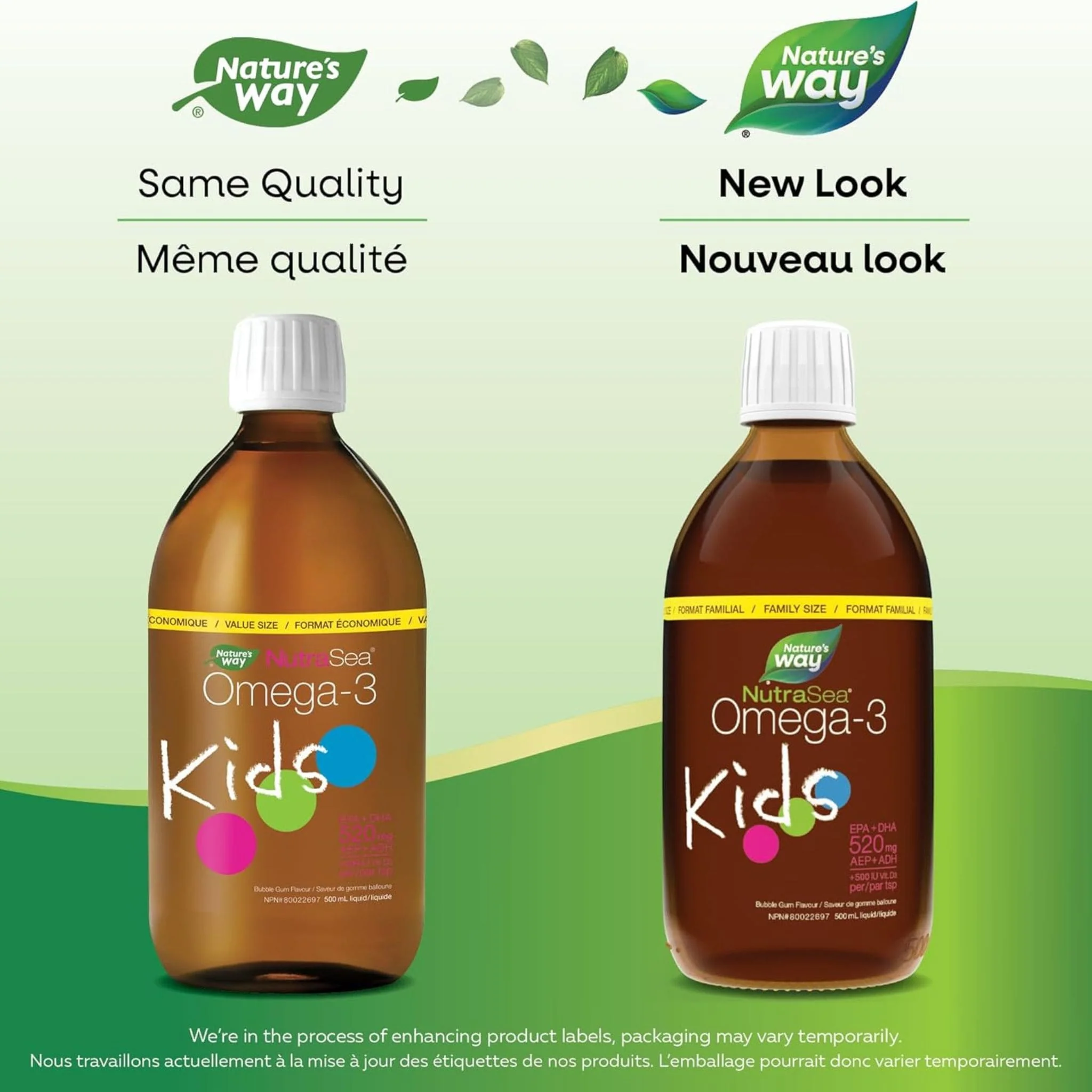 NutraSea Kids Omega-3 Plus Vitamin D, Bubble Gum Flavoured Fish Oil - Image 8