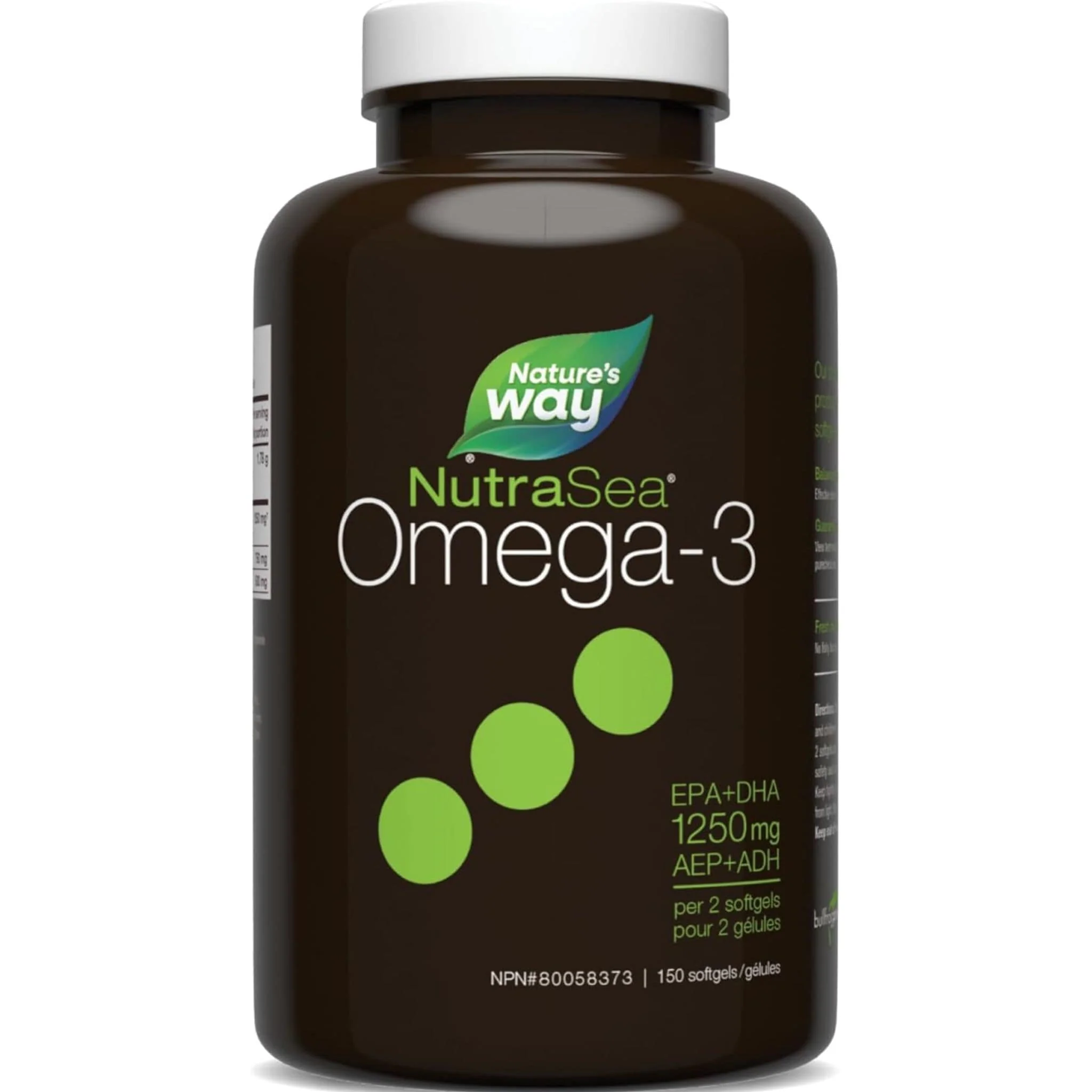 NutraSea Omega-3 Liquid Gels, 2X Concentrated, 60-150 Softgels