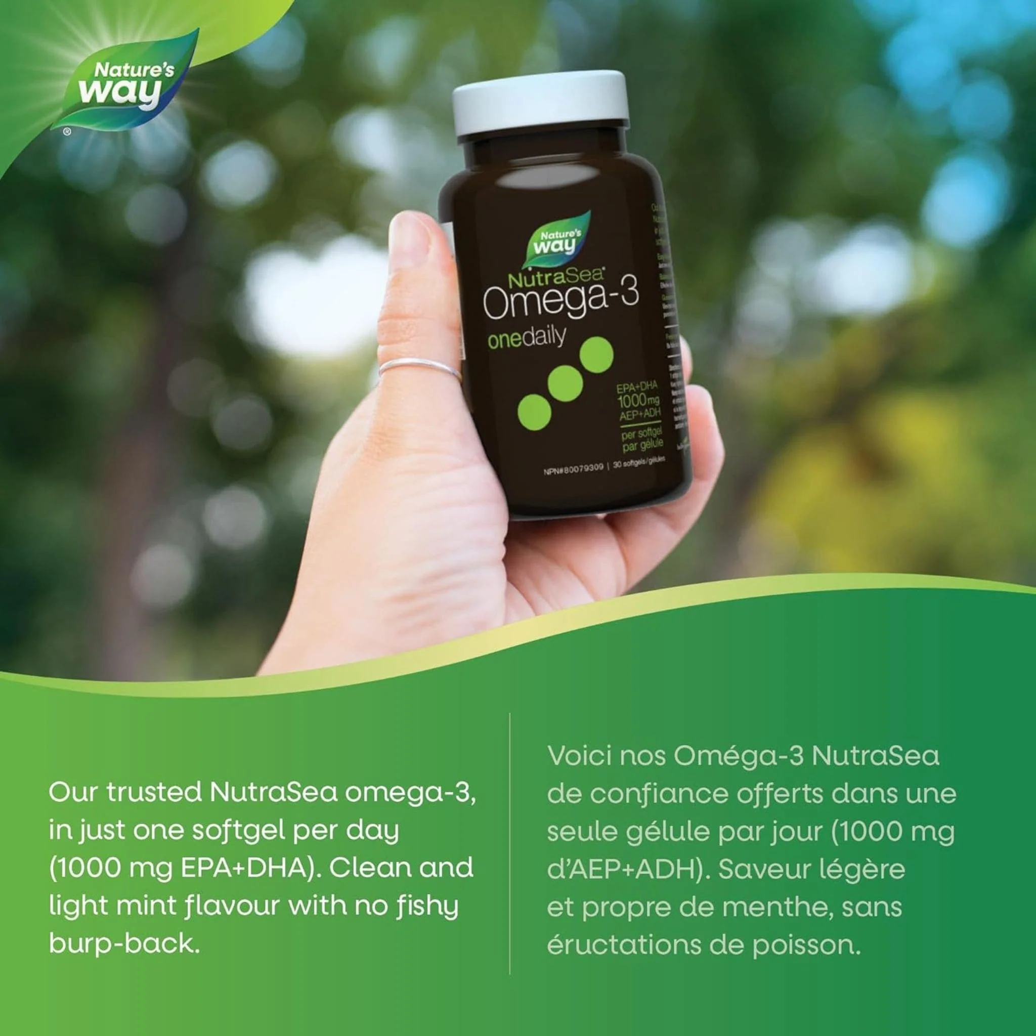 NutraSea One Daily Omega-3, 30 Softgels - Image 3