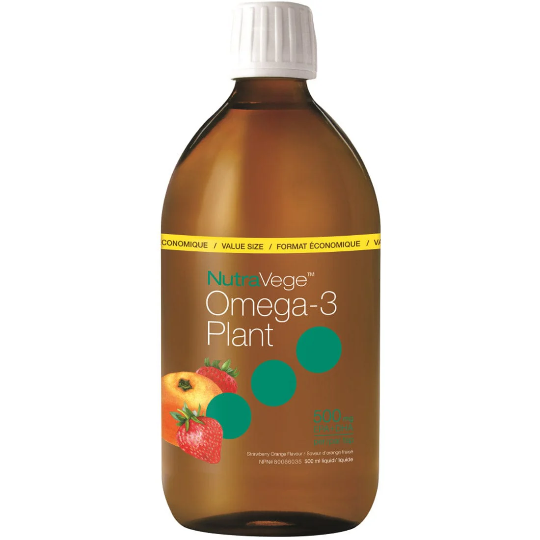 NutraSea NutraVege Omega-3 Plant Sourced Liquid EPA DHA Plant Based Omega Oil, Vegan