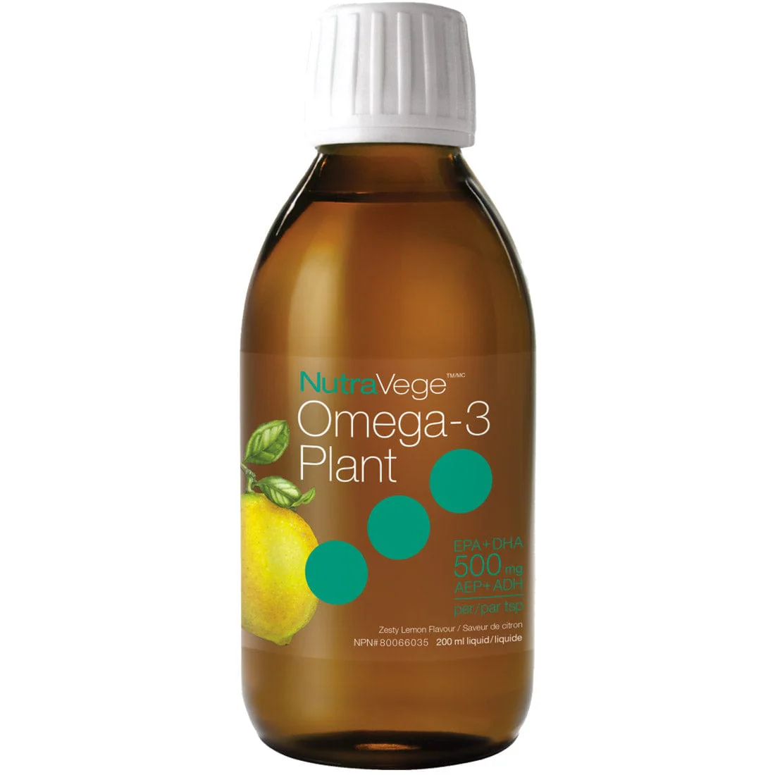 NutraSea NutraVege Omega-3 Plant Sourced Liquid EPA DHA Plant Based Omega Oil, Vegan - Image 2