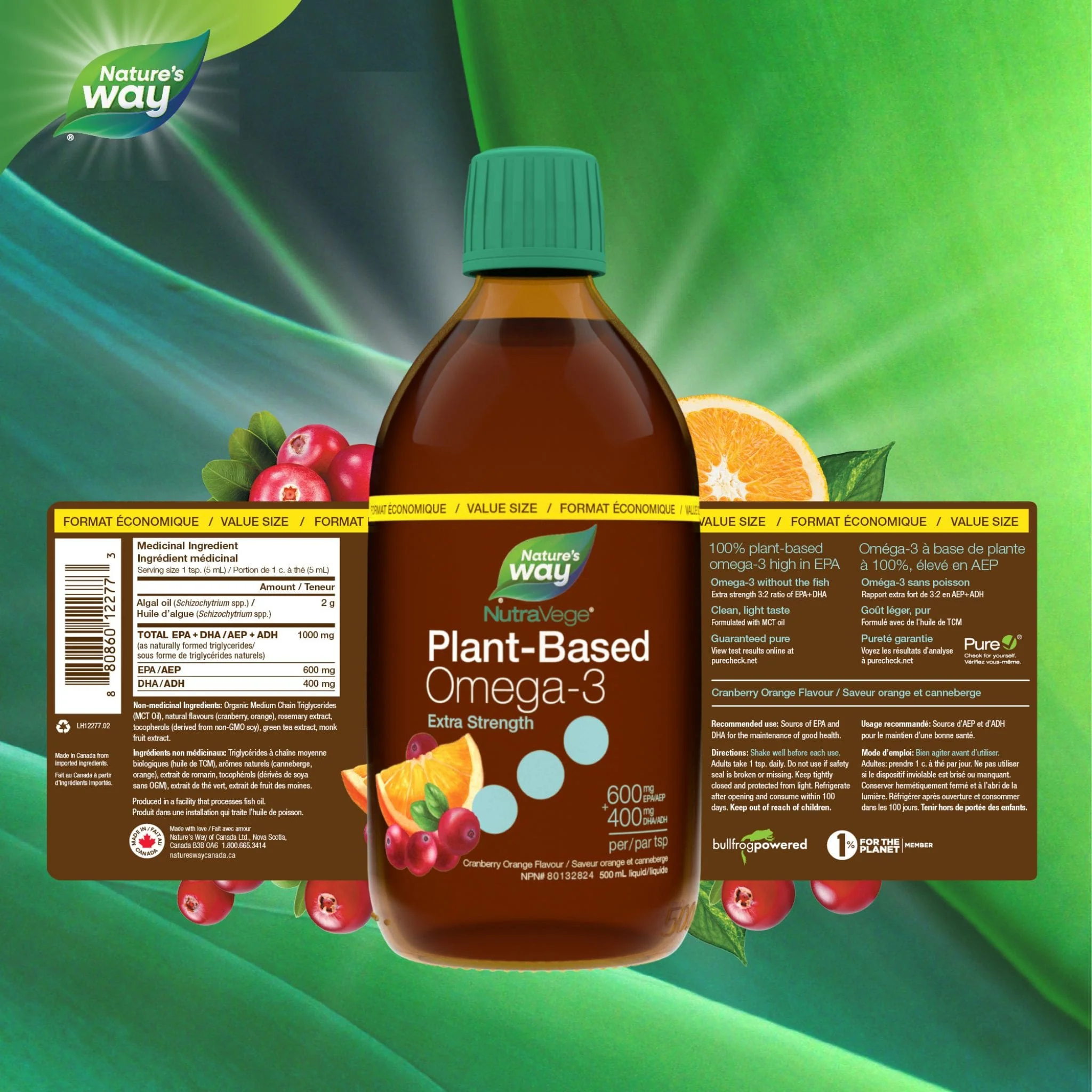 NutraSea NutraVege 2X Omega-3 (Plant Based) Extra Strength - Image 4