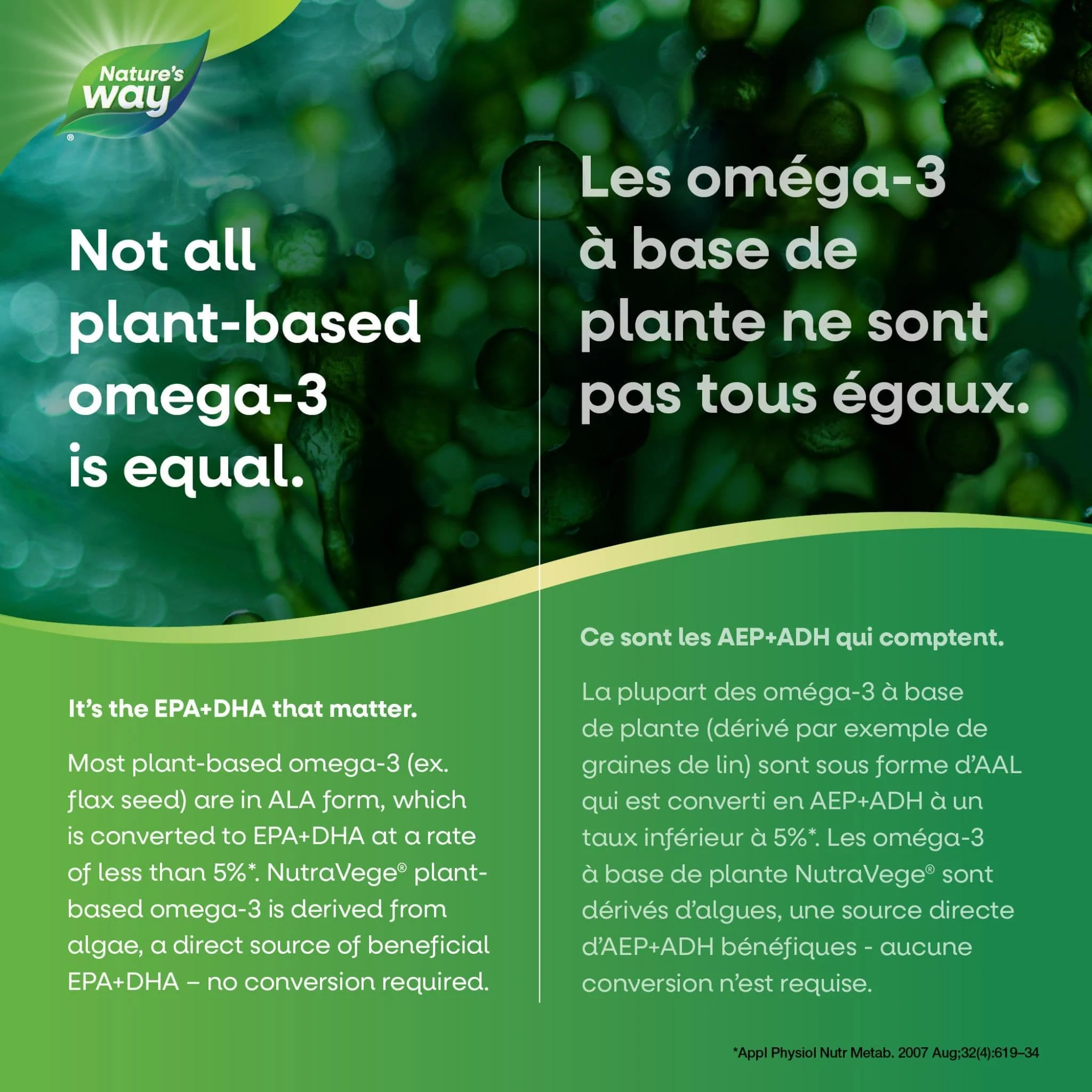 NutraSea NutraVege 2X Omega-3 (Plant Based) Extra Strength - Image 5