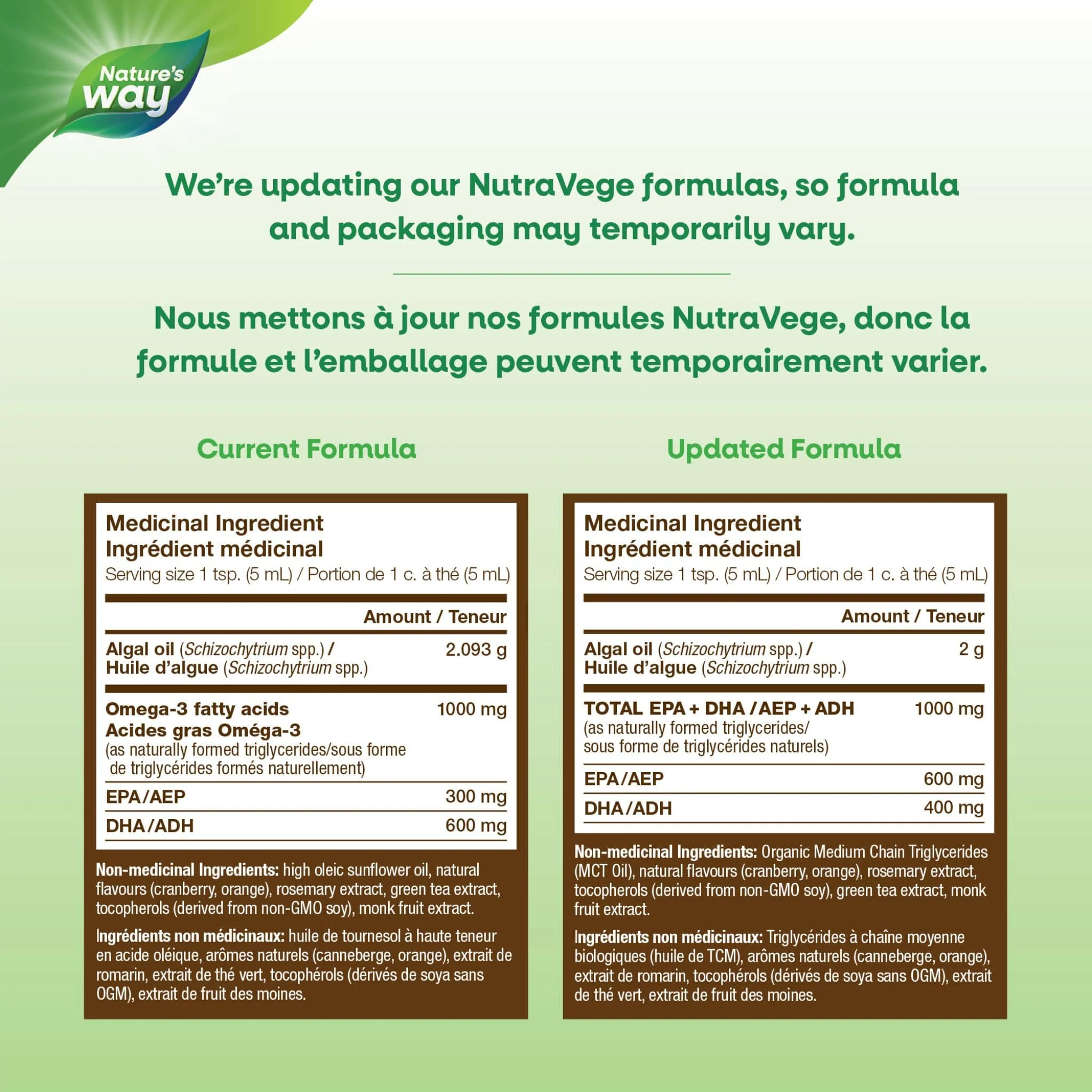NutraSea NutraVege 2X Omega-3 (Plant Based) Extra Strength - Image 6