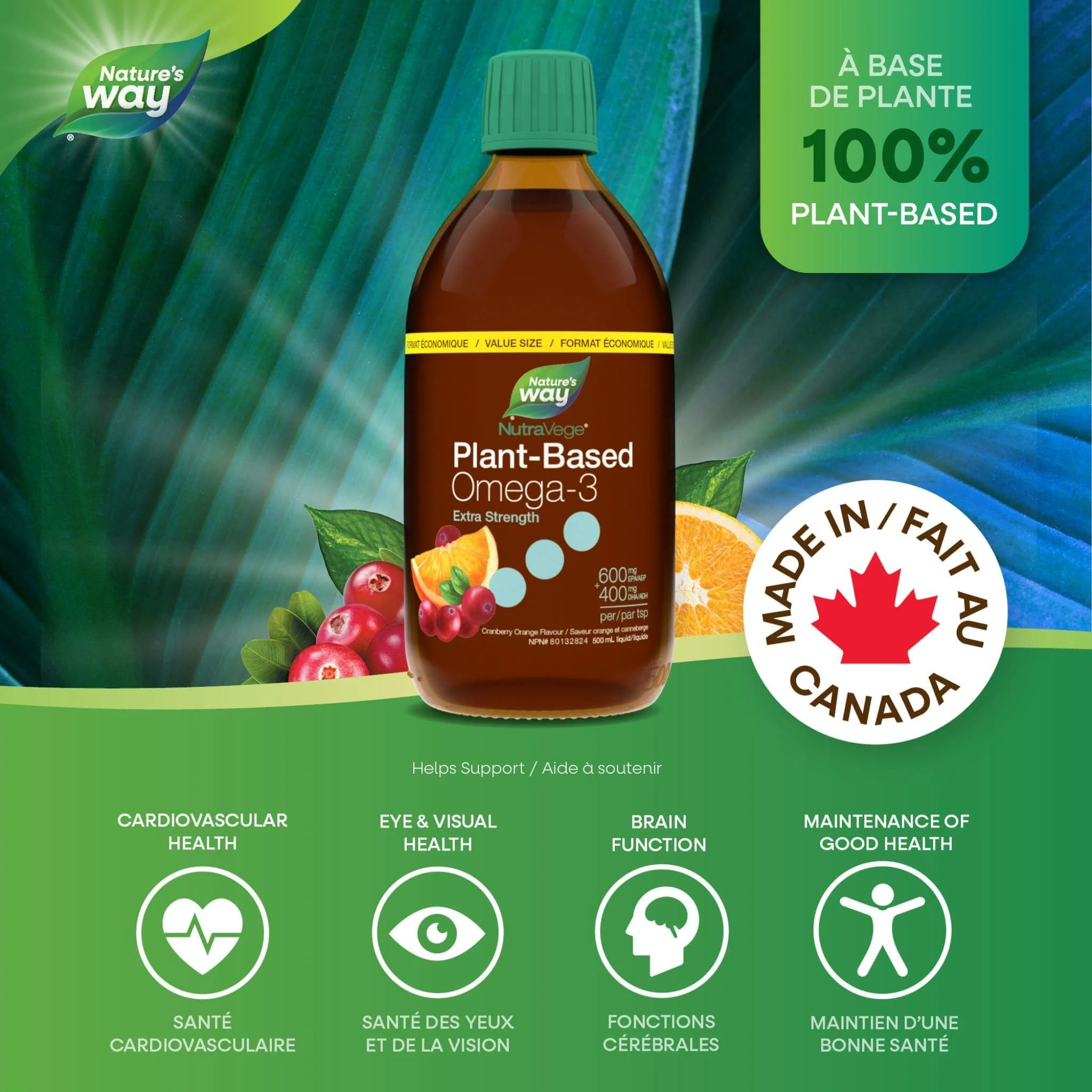 NutraSea NutraVege 2X Omega-3 (Plant Based) Extra Strength - Image 7