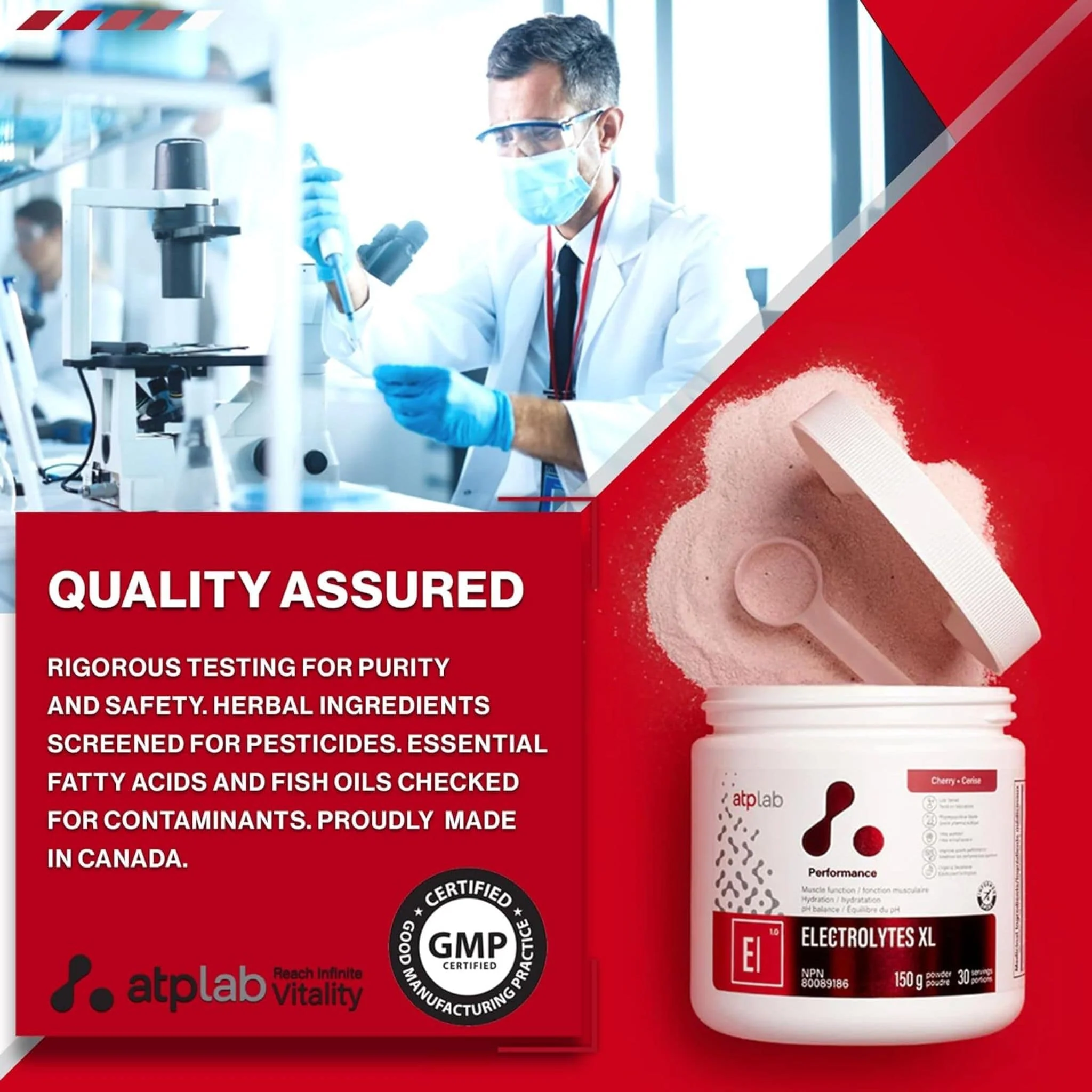 ATP Lab Electrolytes XL Powder, 180g - Image 8