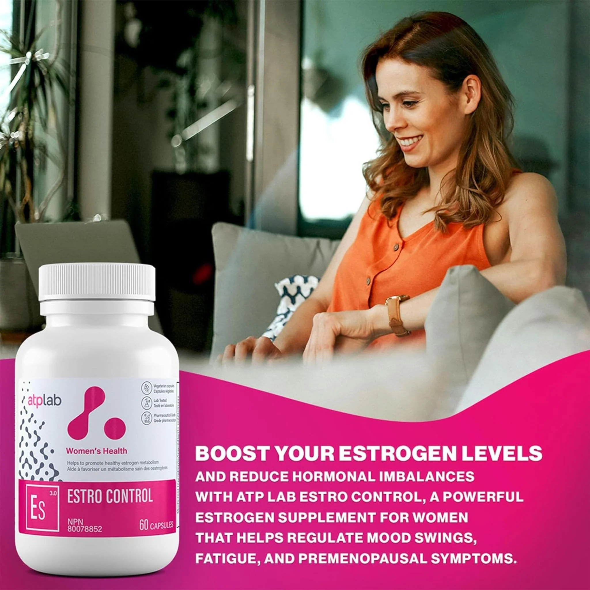 ATP Lab Estro-Control, Supports Estrogen Metabolism, 60 Vegetable Capsules - Image 5