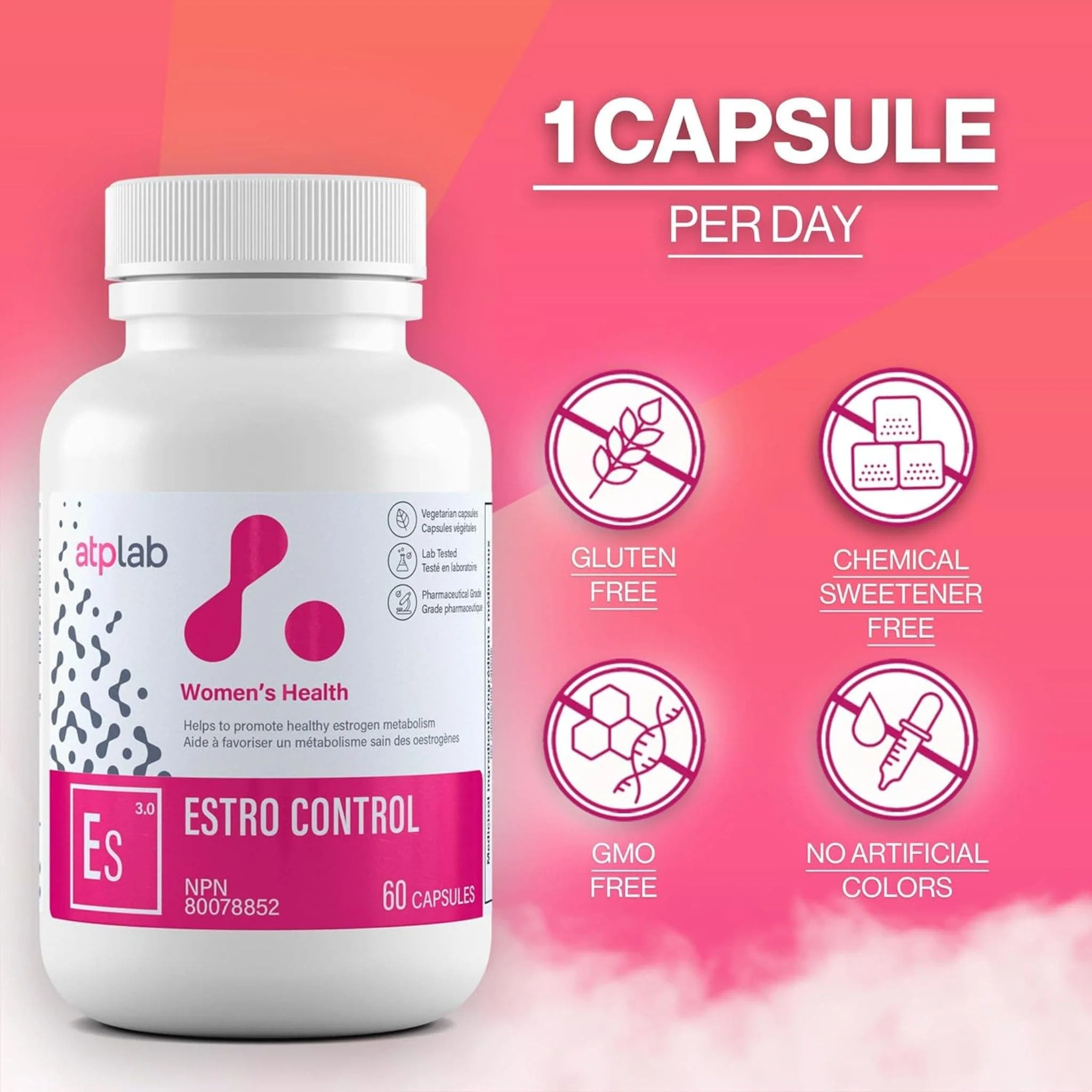 ATP Lab Estro-Control, Supports Estrogen Metabolism, 60 Vegetable Capsules - Image 7