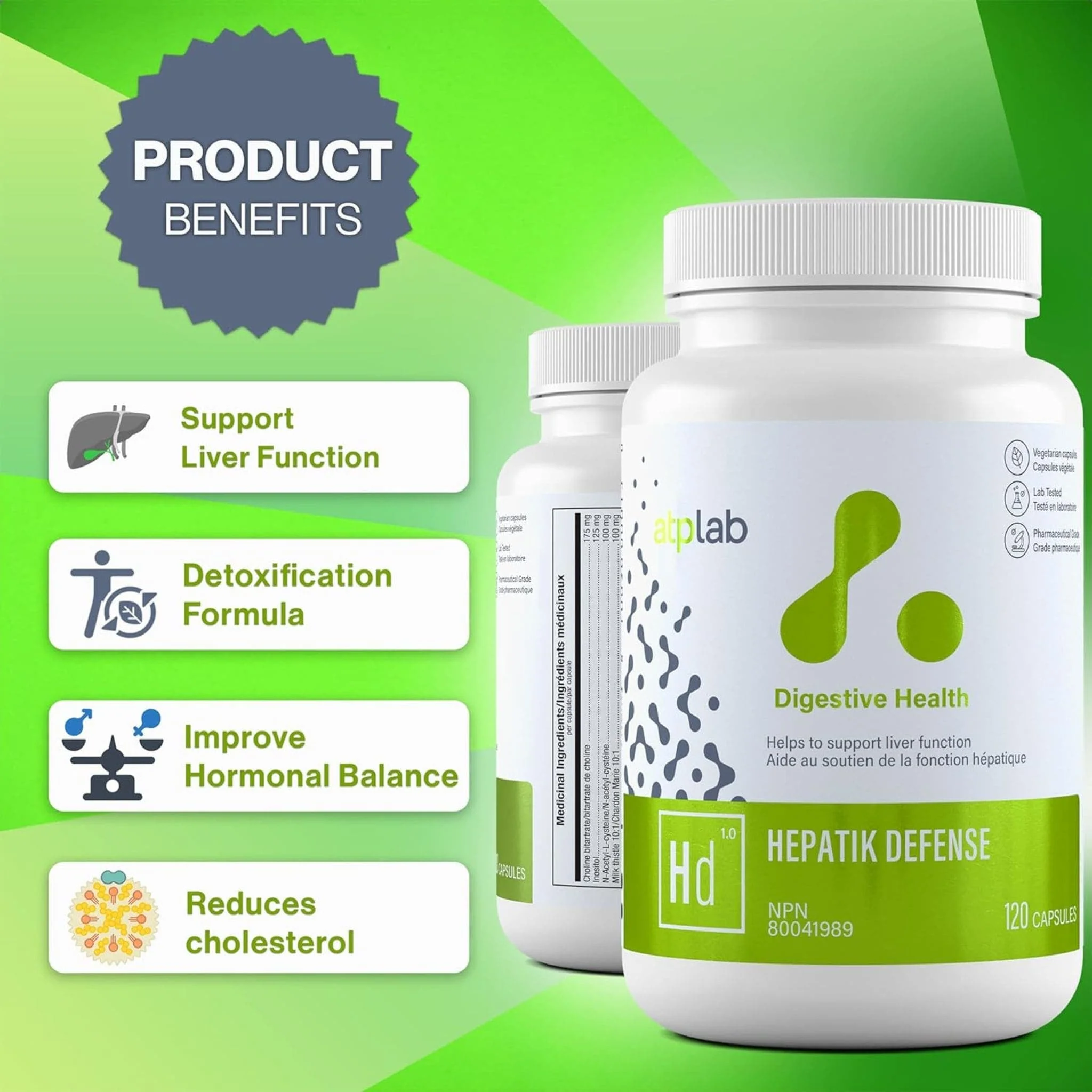ATP Lab Hepatik Defense, 75% off Clearance Pricing, Expires 01/2026, 120 Vegetable Capsules - Image 6