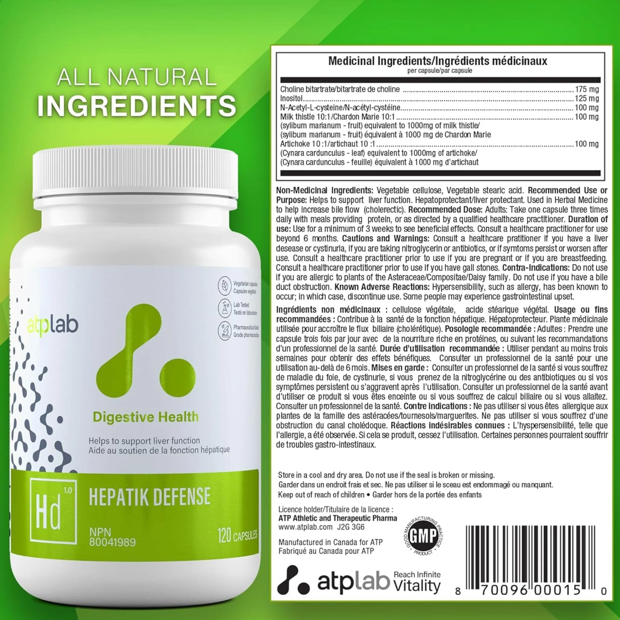 ATP Lab Hepatik Defense, 75% off Clearance Pricing, Expires 01/2026, 120 Vegetable Capsules - Image 9
