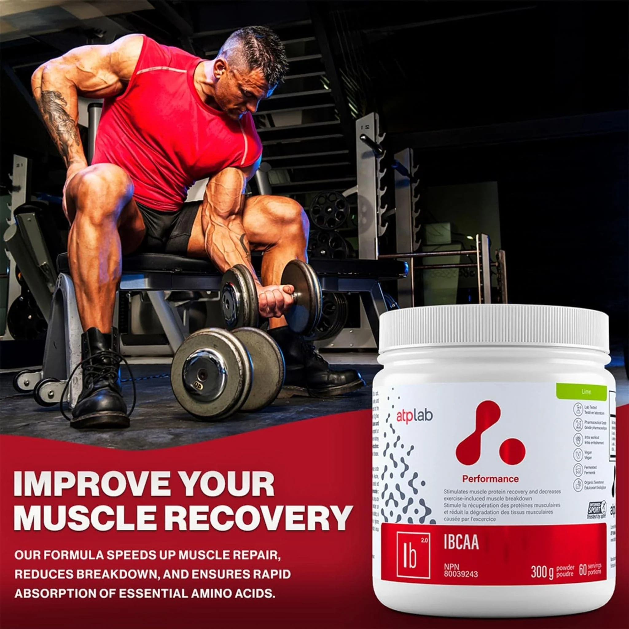ATP Lab IBCAA Powder, Intra-Workout Support, 300g, 60 Servings - Image 5