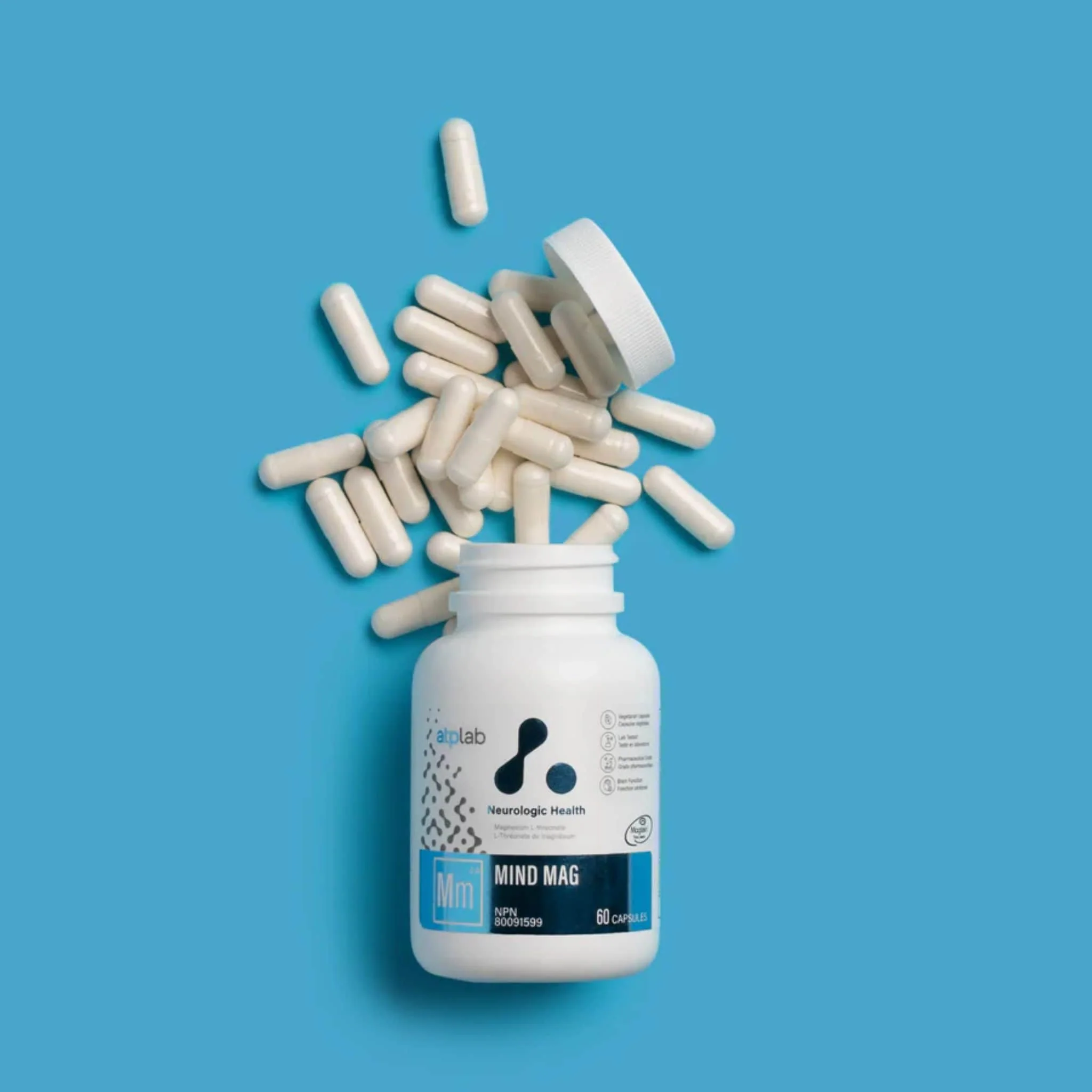 ATP Lab Mind Mag, Support Brain and Bone Health, 60 Vegetable Capsules - Image 2
