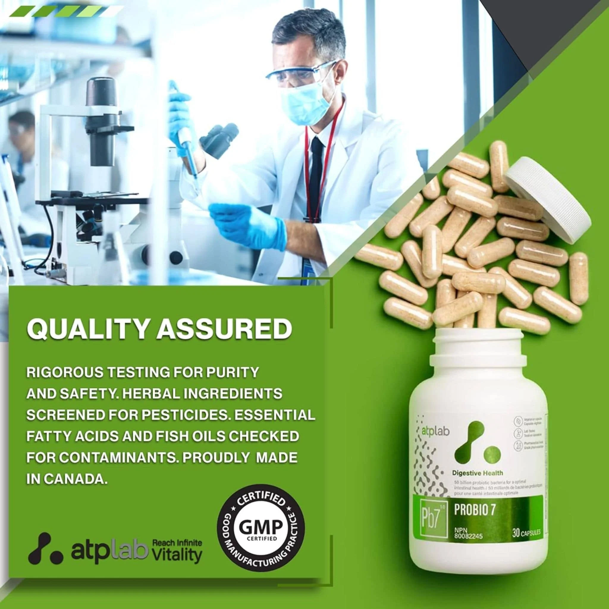 ATP Lab Probio 7, 30 Vegetable Capsules - Image 10