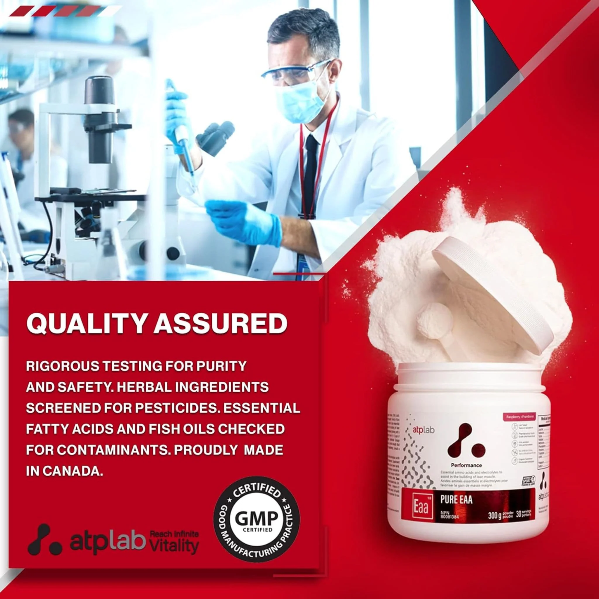 ATP Lab Pure EAA Powder, 300g - Image 8