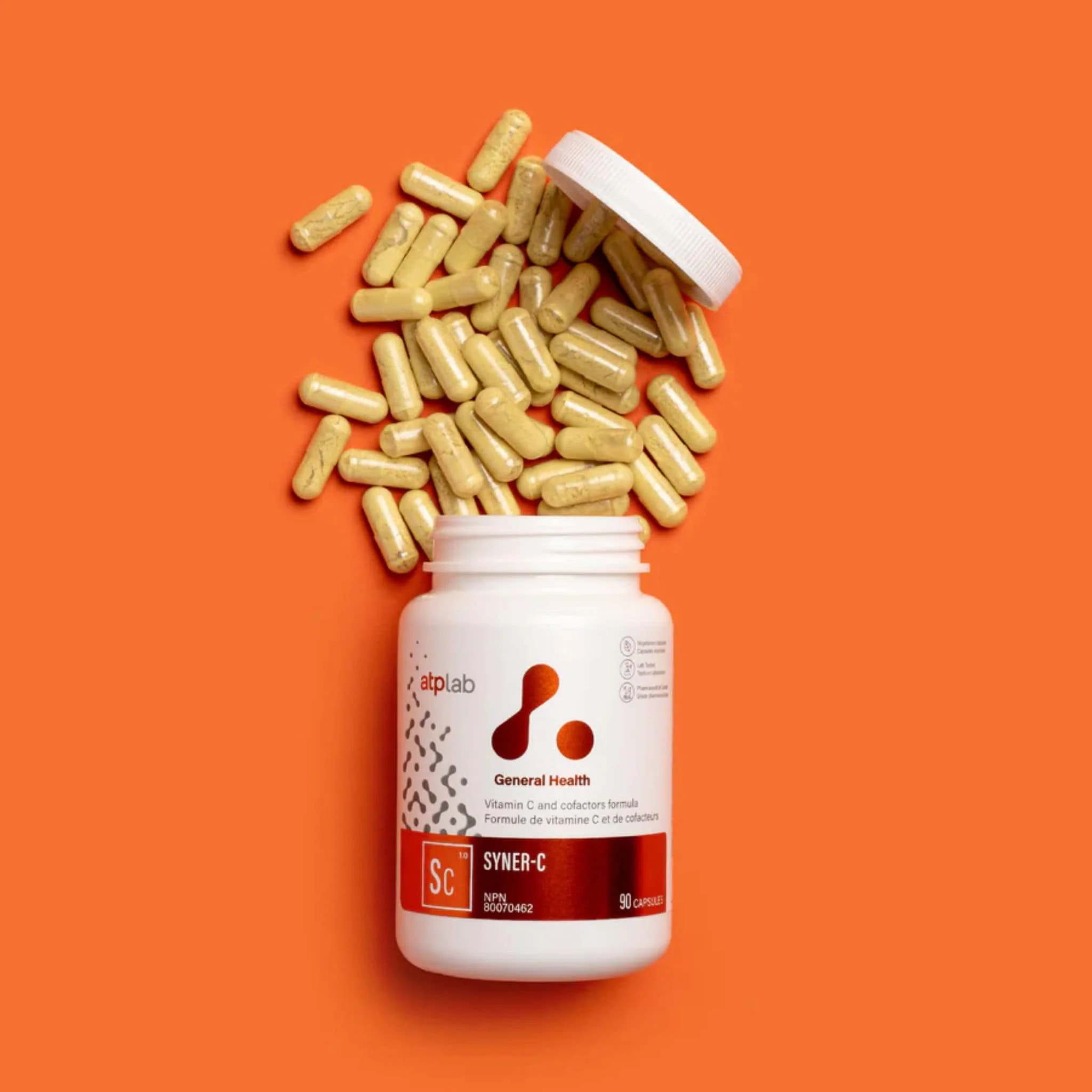 ATP Lab Syner-C, Ultra-Potent Cheleated Vitamin C with Quercetin, 90 Vegetable Capsules - Image 2