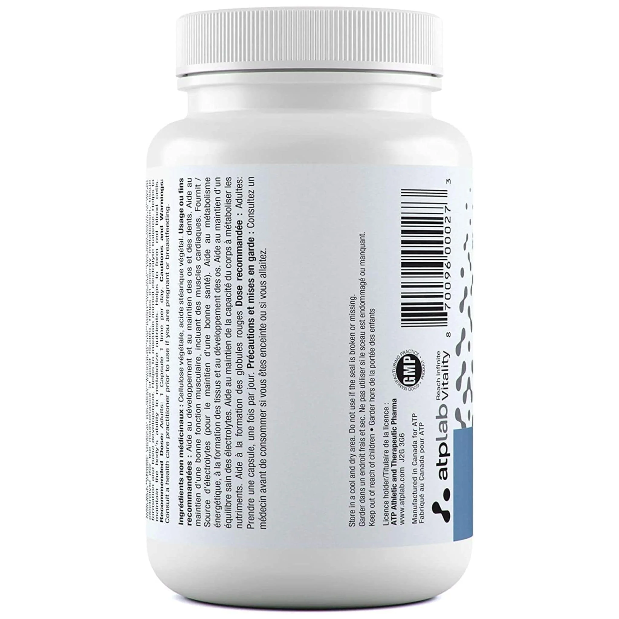 ATP Lab SynerMag, High Potency Magnesium, 90 Vegetable Capsules - Image 3