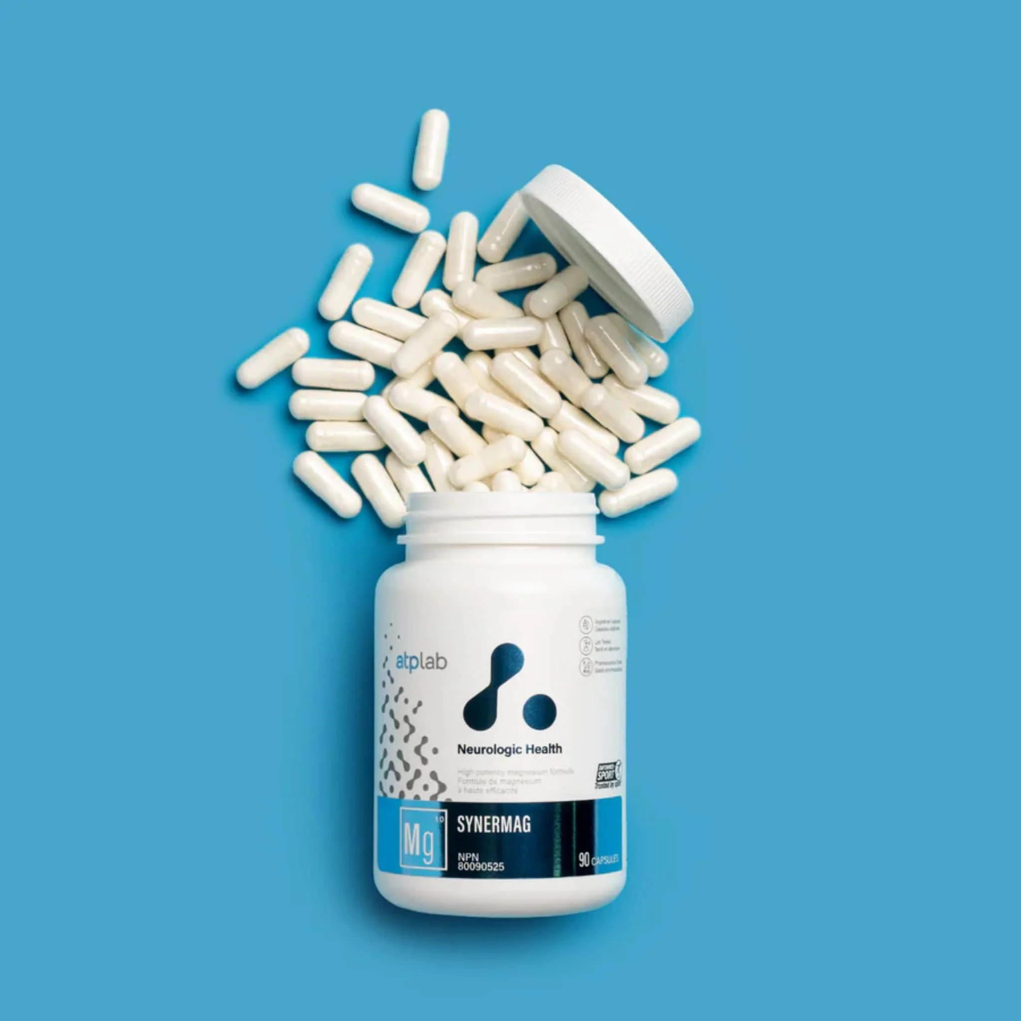 ATP Lab SynerMag, High Potency Magnesium, 90 Vegetable Capsules - Image 4
