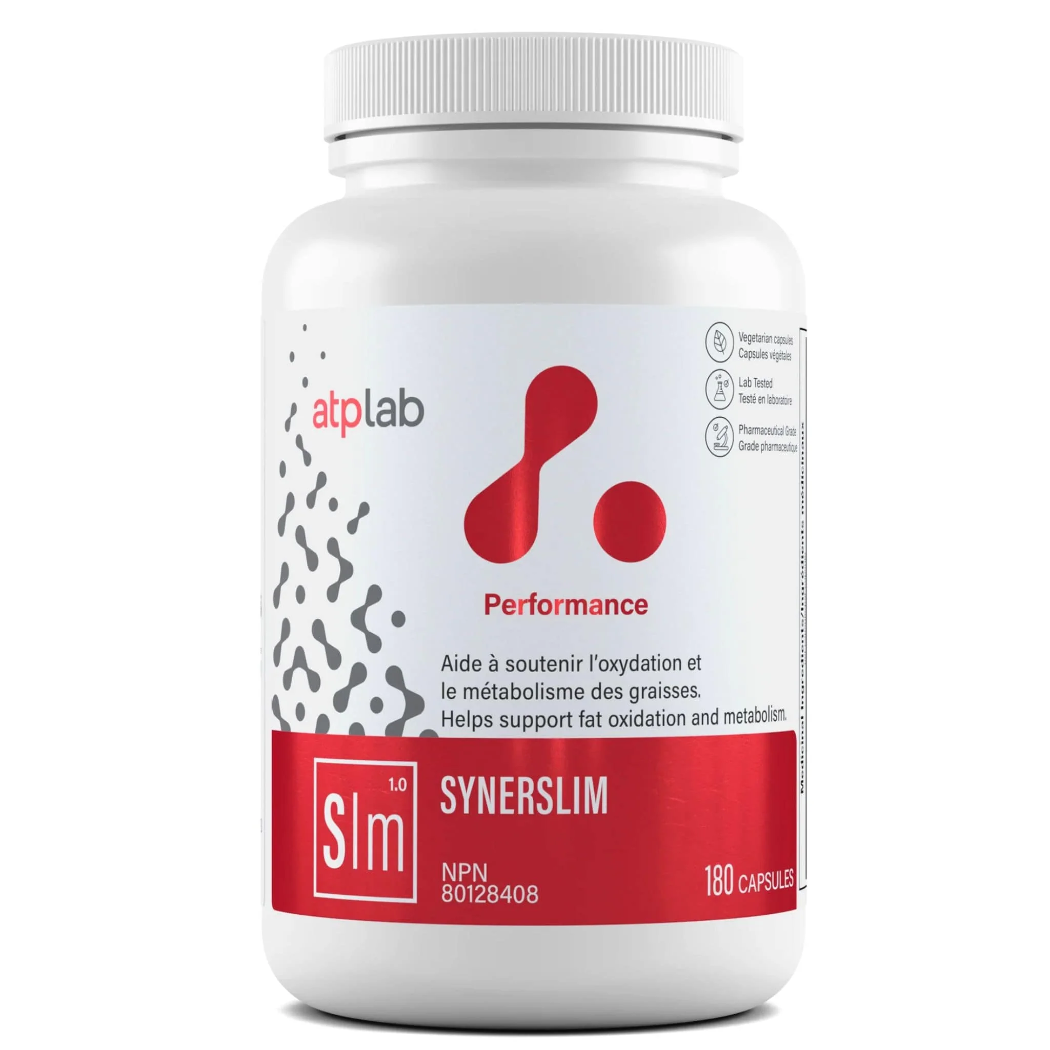 ATP Lab SynerSlim, Helps Support Fat Oxidation and Metabolism, 180 Tablets