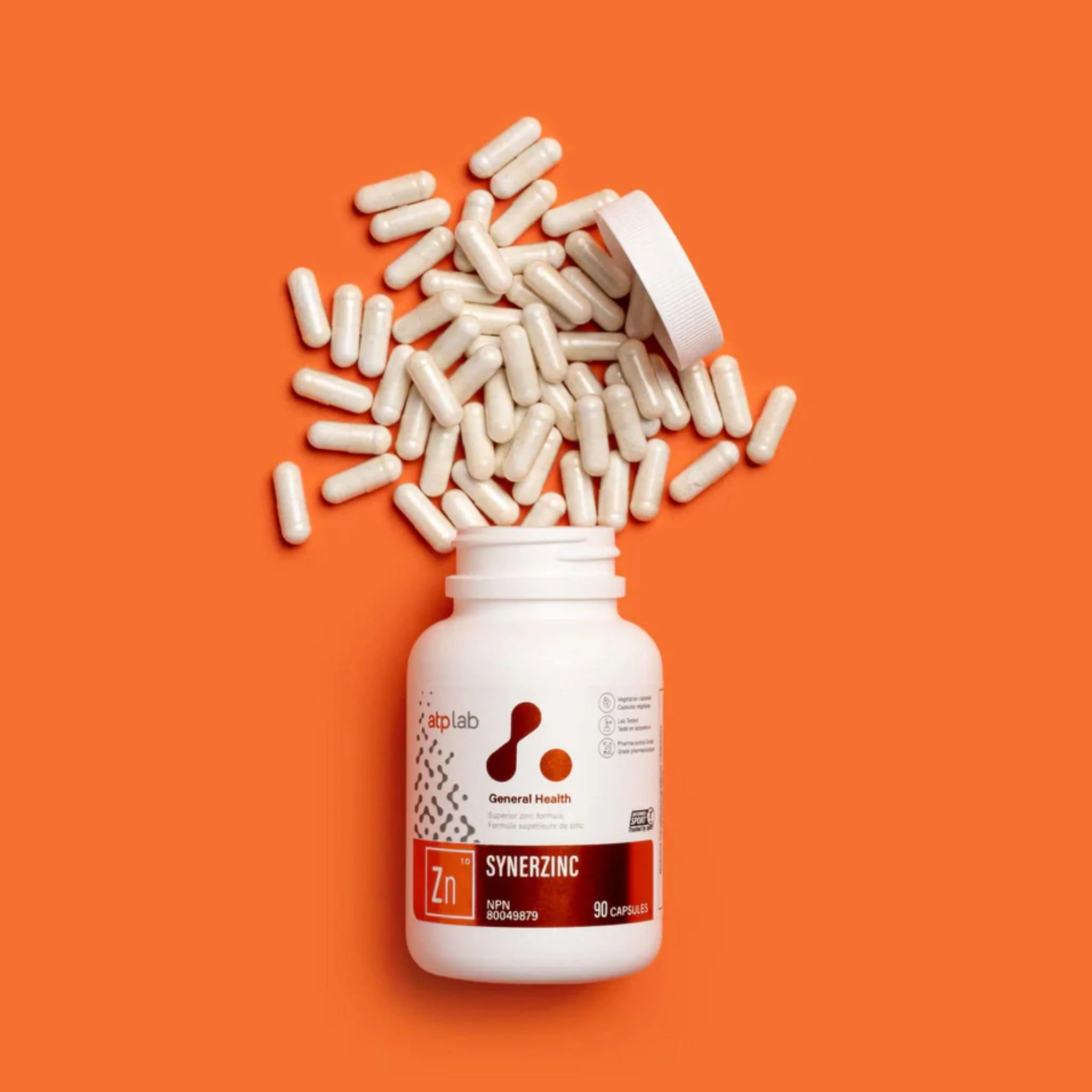 ATP Lab Synerzinc, Zinc Blend, 90 Vegetable Capsules - Image 2