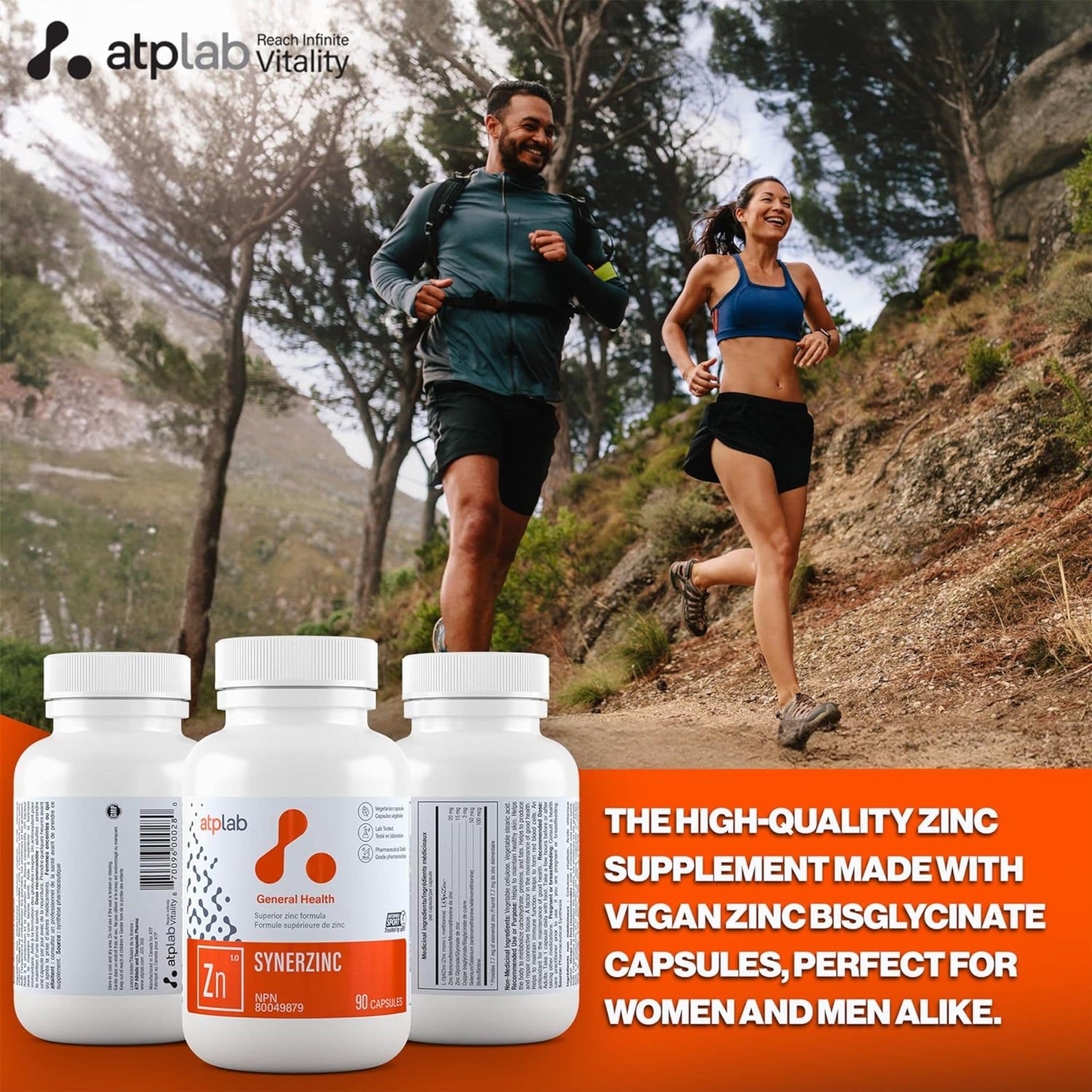 ATP Lab Synerzinc, Zinc Blend, 90 Vegetable Capsules - Image 5