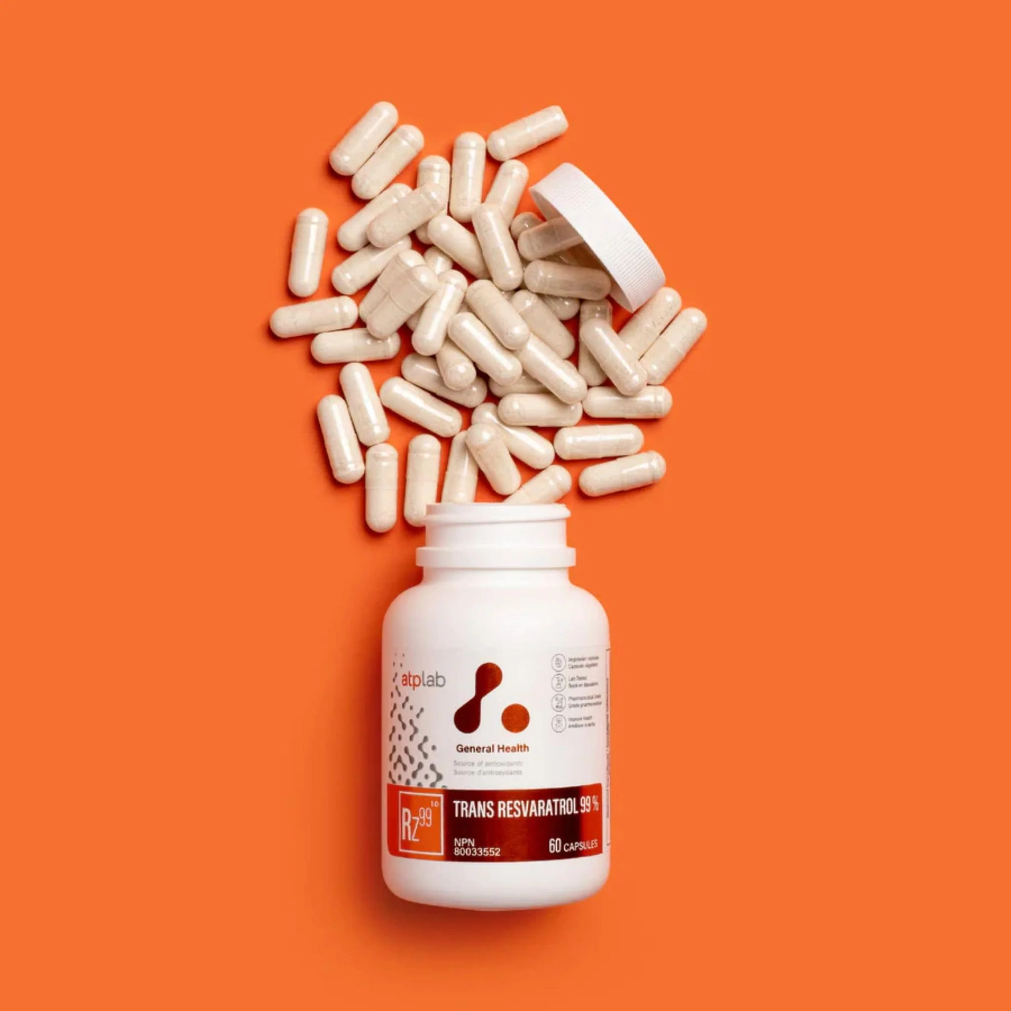 ATP Lab Transreveratrol 99%, 60 Vegetable Capsules - Image 2