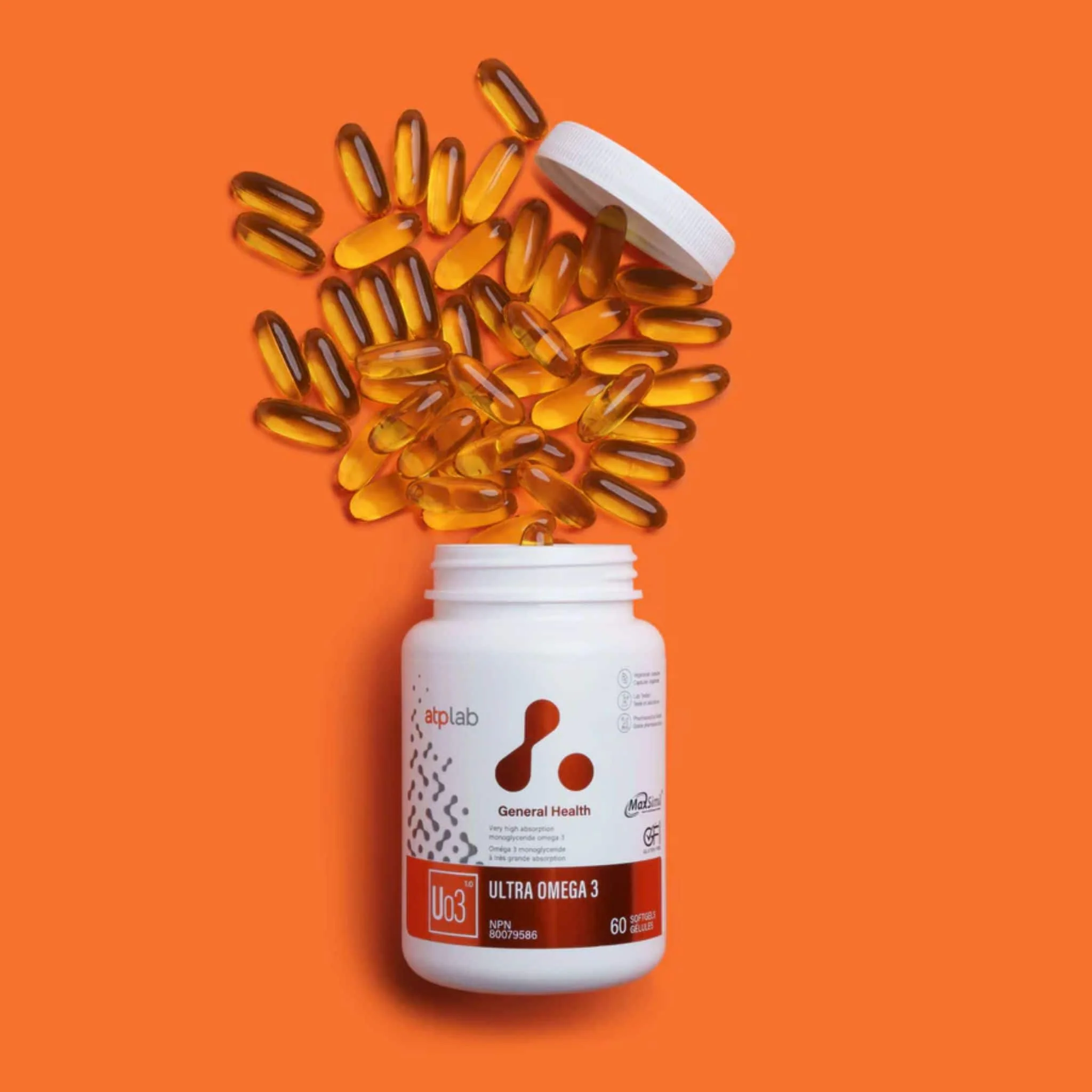 ATP Lab Ultra Omega 3, Supports Cognitive and Cardiovascular Health, 60 Softgels - Image 2