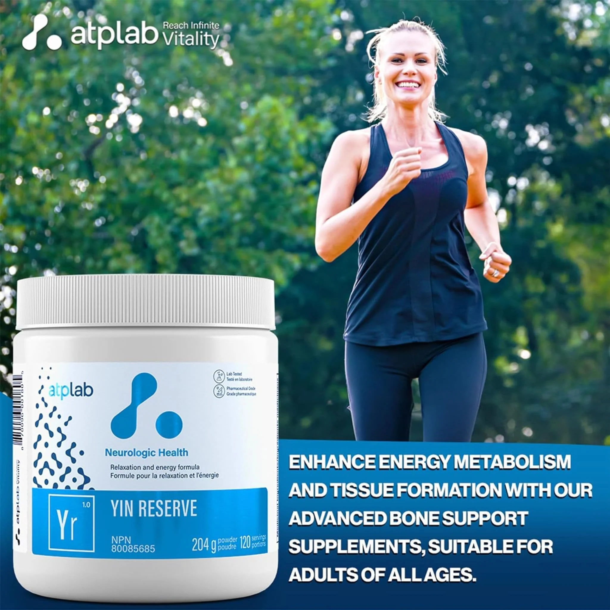 ATP Lab Yin Reserve, Relaxation, Energy and Bone Support, 204g - Image 5
