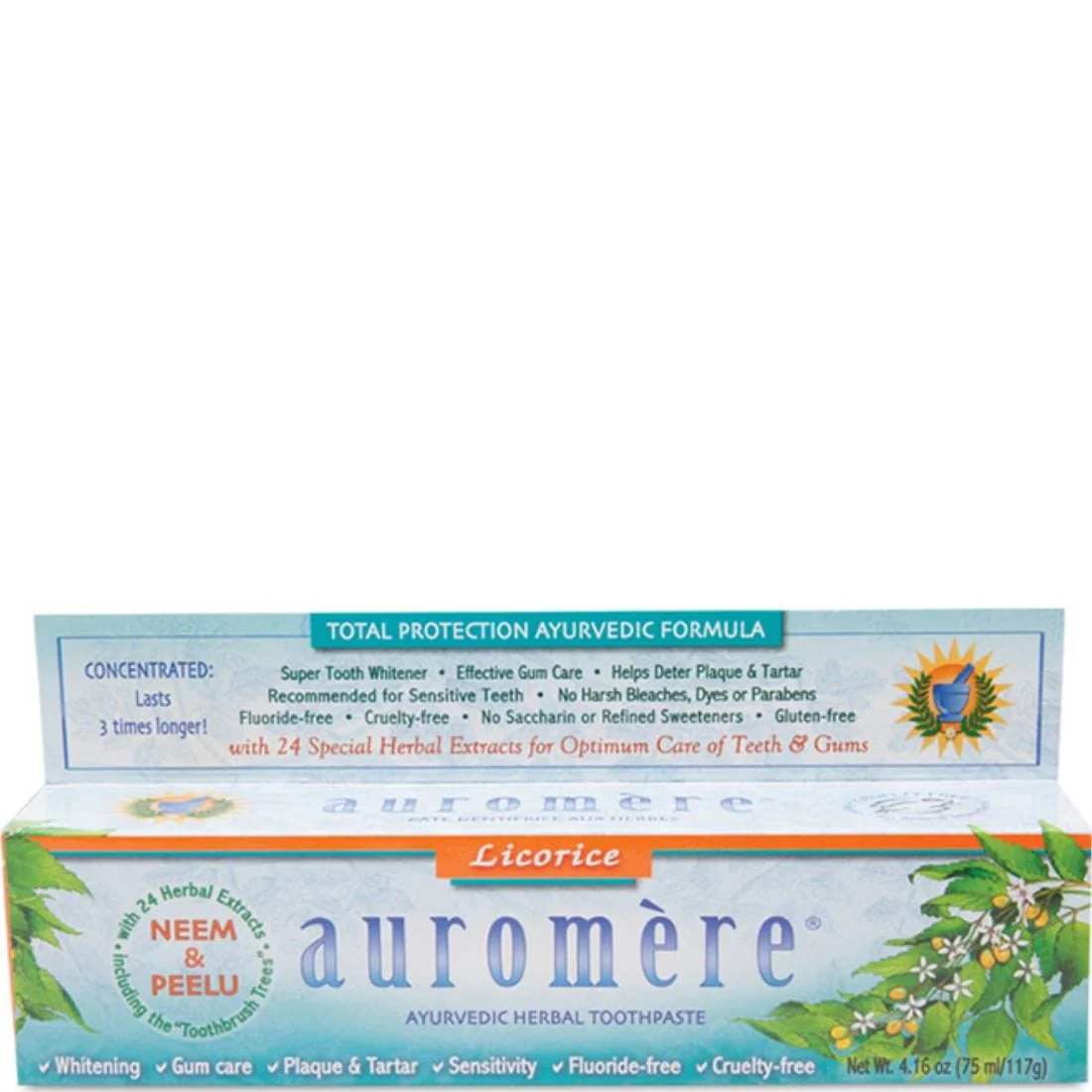 Auromere Ayurvedic Toothpaste, 75ml - Image 2