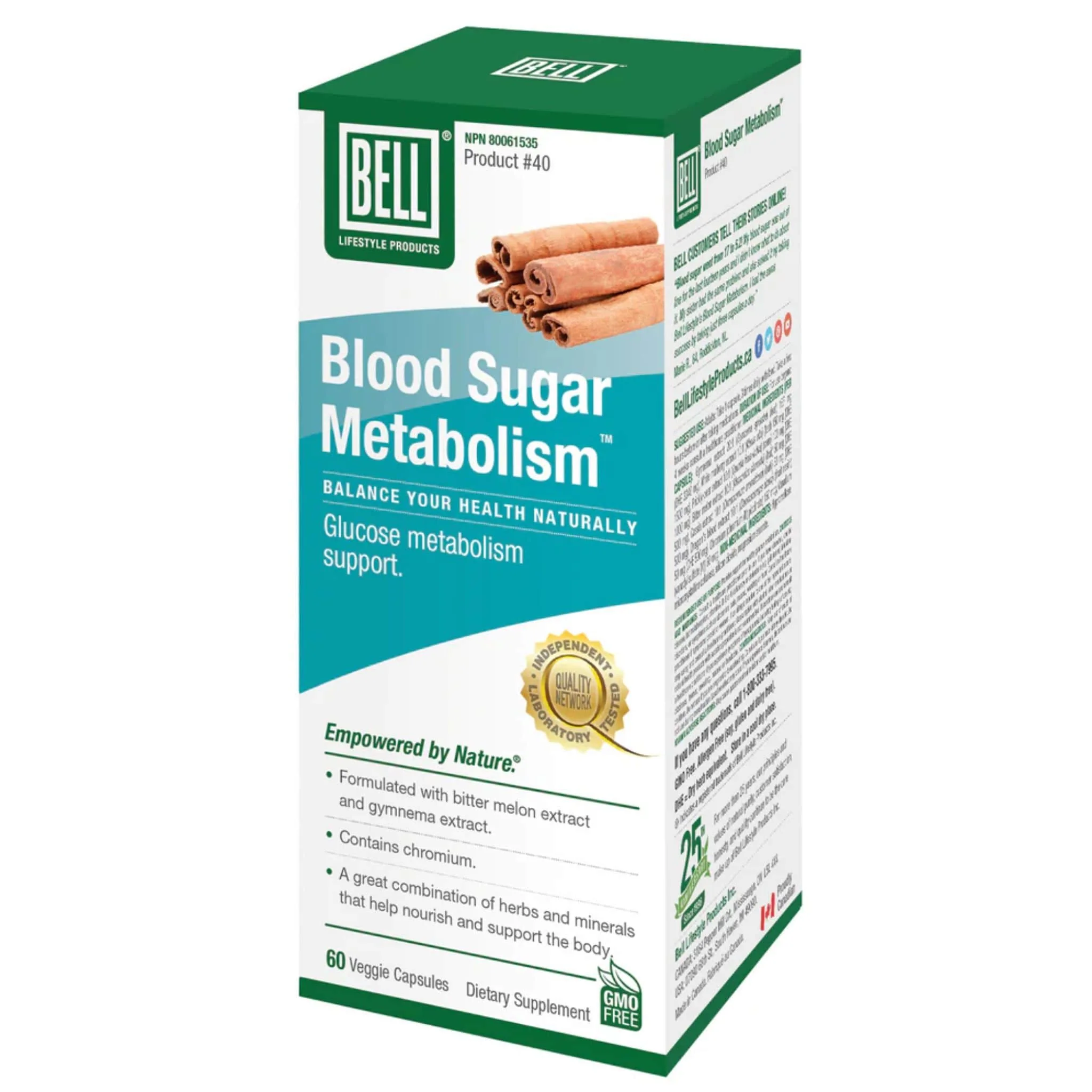 Bell Blood Sugar Metabolism #40, 60 Capsules