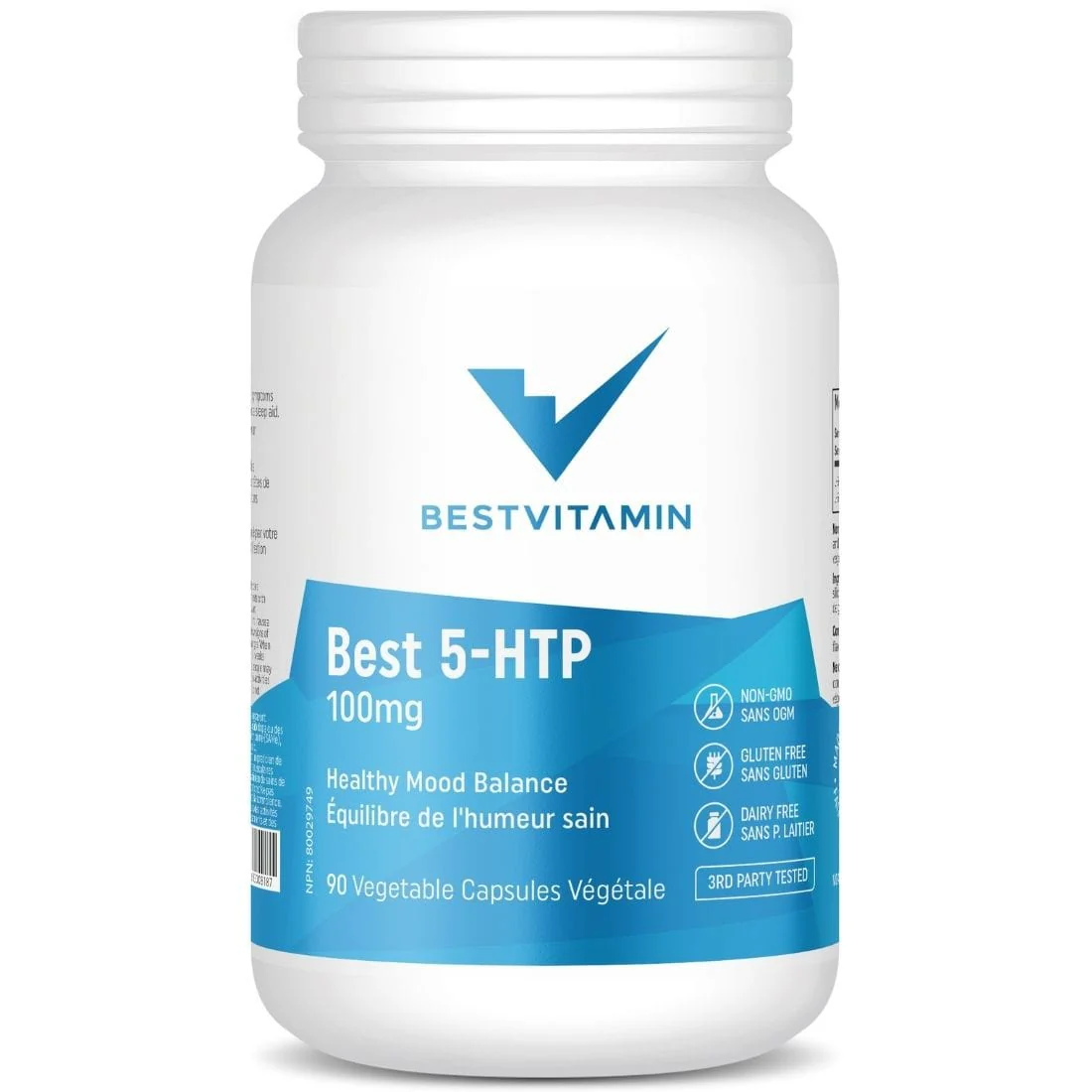 BestVitamin Best 5-HTP 100mg Extra Strength, 90 Vegetable Capsules