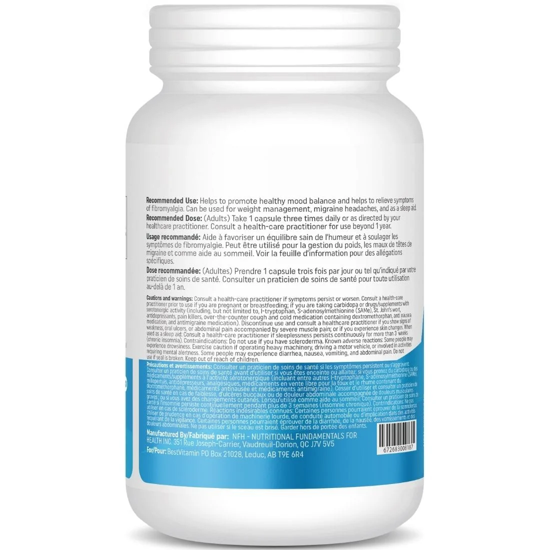 BestVitamin Best 5-HTP 100mg Extra Strength, 90 Vegetable Capsules - Image 3