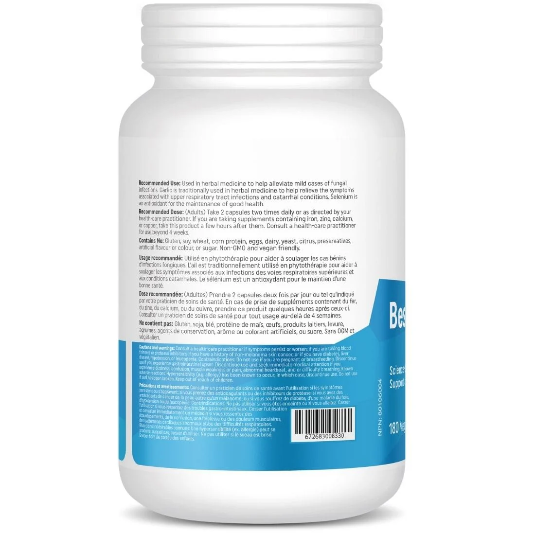 BestVitamin Best CandiCleanse, Antifungal, Eliminates candida & helps prevent future outbreaks, 180 Vegetable Capsules - Image 3