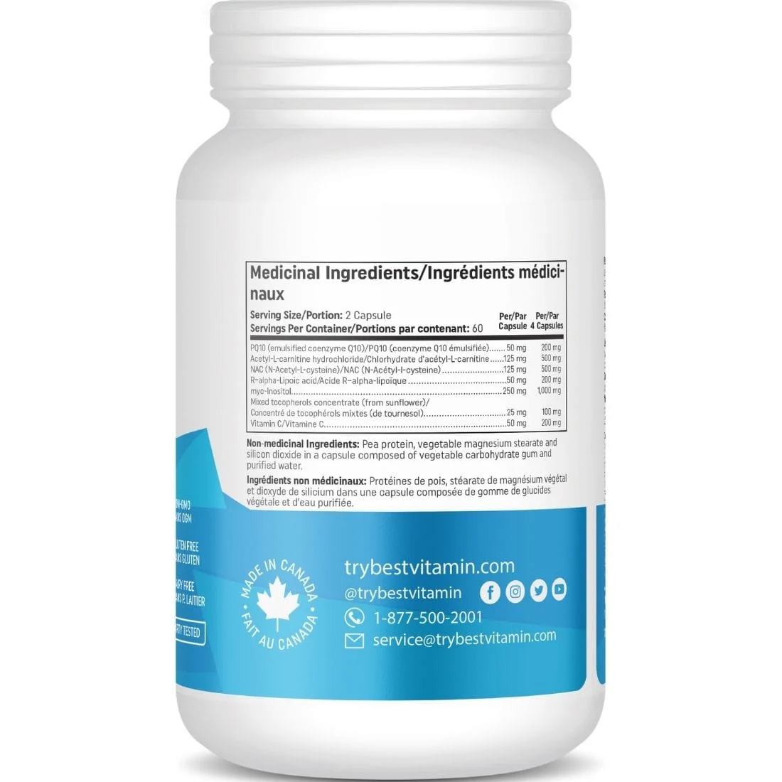 BestVitamin Best Egg Fertility Support, Helps improve egg quality & live birth rates, 120 Vegetable Capsules - Image 3