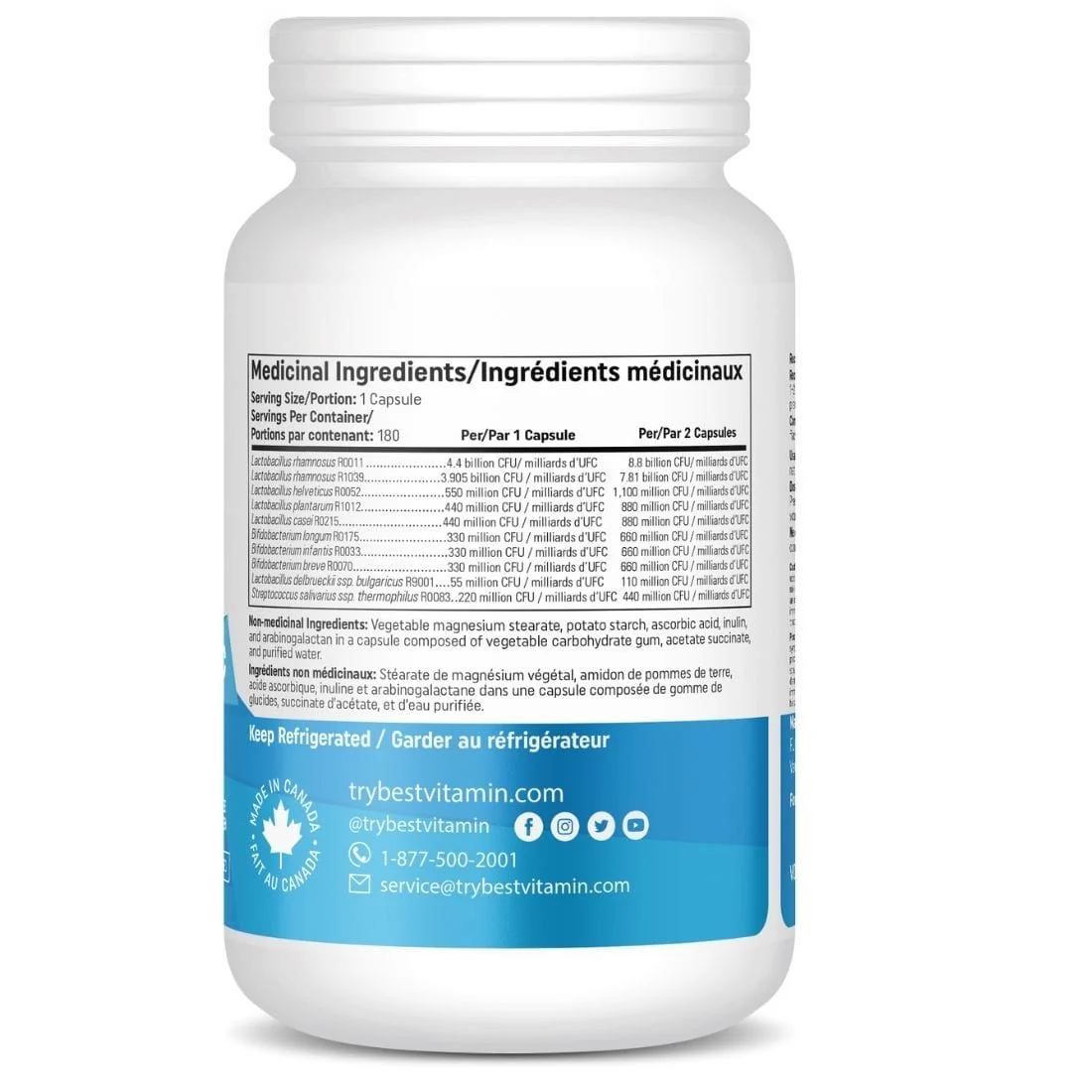 BestVitamin Best Everyday Probiotic, 11 Billion, Non-GMO, Store in Fridge - Image 3