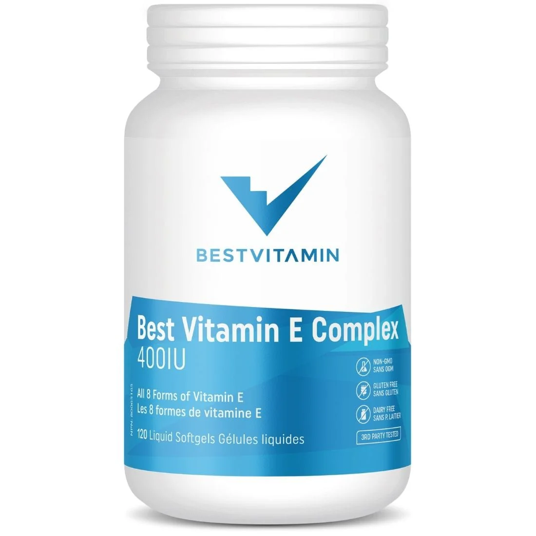 BestVitamin Best Vitamin E Complex 400IU, All 8 Forms of Vitamin E in One Liquid Softgel, Non-GMO (70% Off, Expiry: Aug/Sept 2024, Final Sale) - Image 2