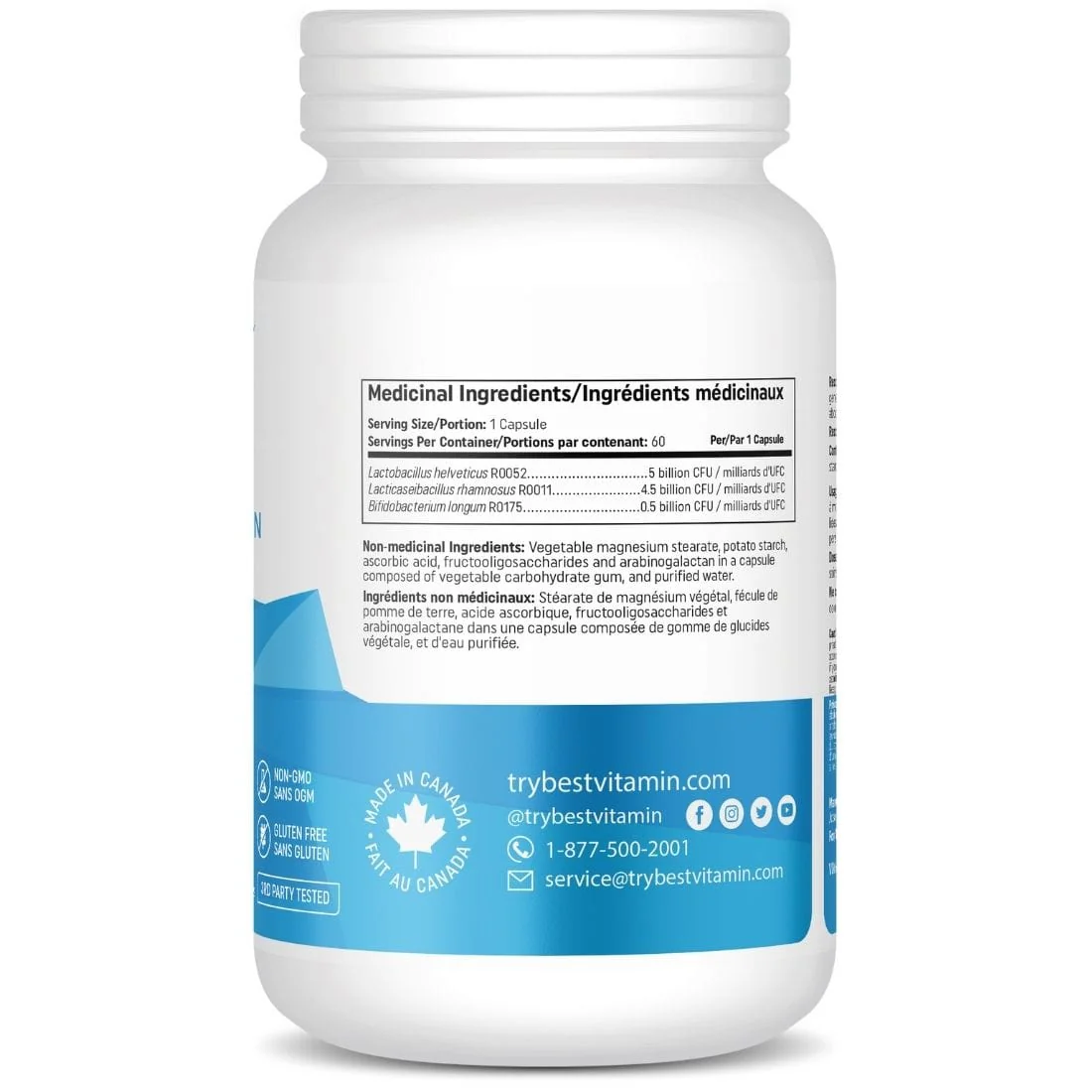 BestVitamin Gut Brain Axis, Probiotic for Mood, Stress & Anxiety, 10 Billion, 60 Enteric Vegetable Capsules, 50% Off, Final Sale - Image 3