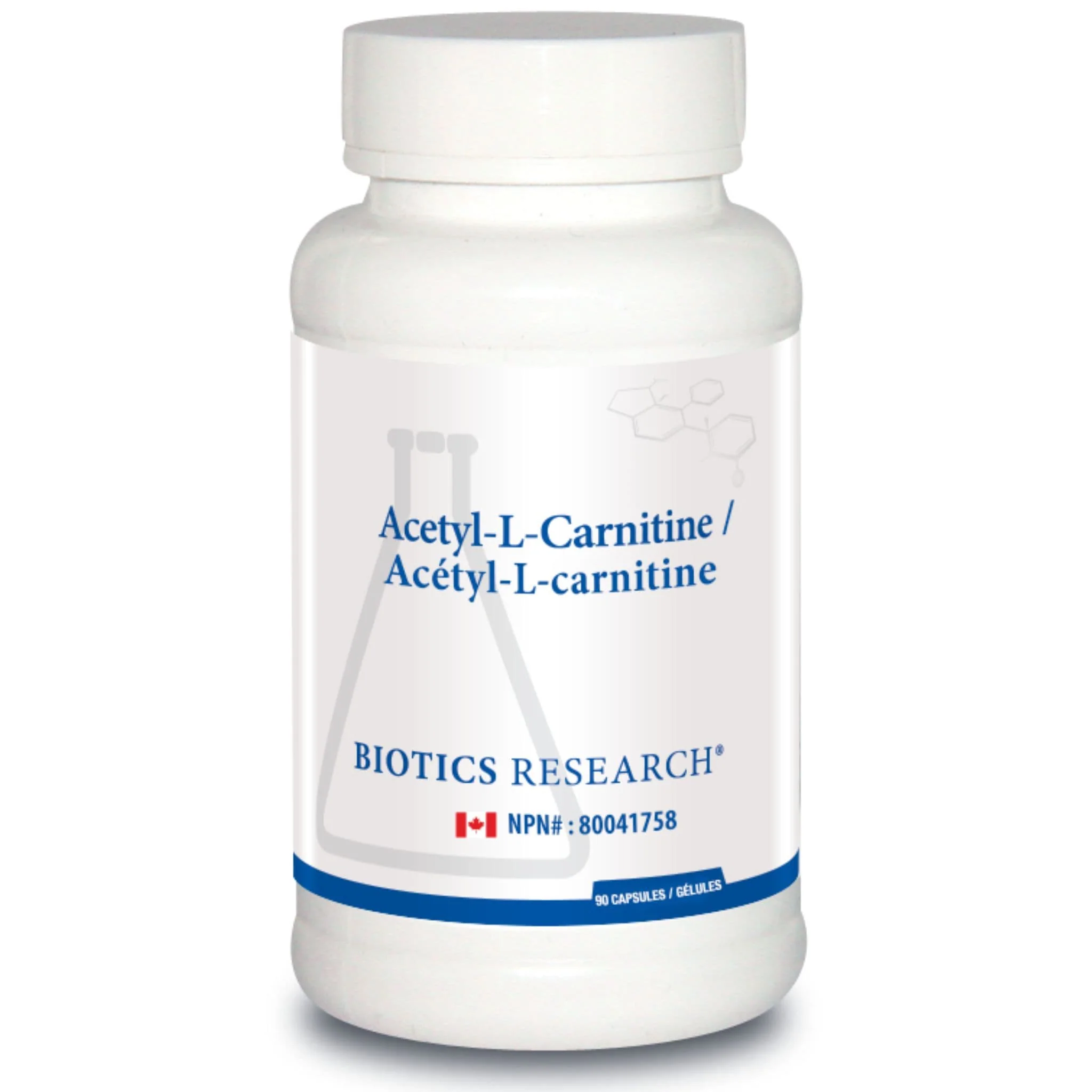 Biotics Research Acetyl-L-Carnitine 500mg, Supports Cognitive Function, Energy, and Fat Metabolism, 90 Capsules