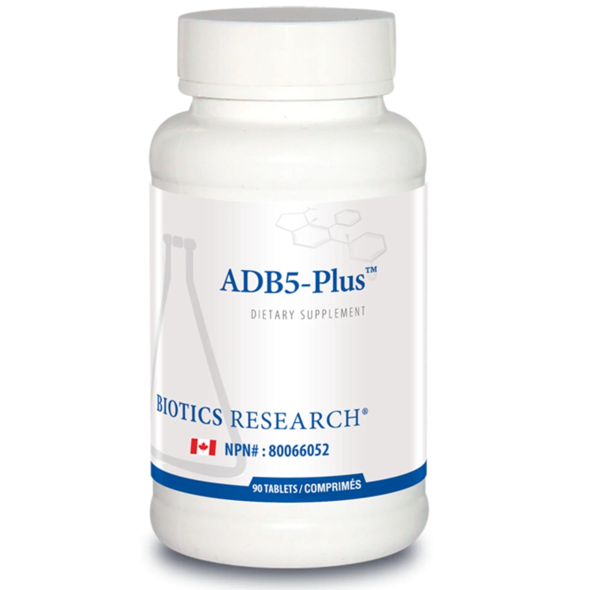 Biotics Research ADB5-Plus, Adrenal Support for Stress, Fatigue, and Healthy Sleep, 90-180 Tablets