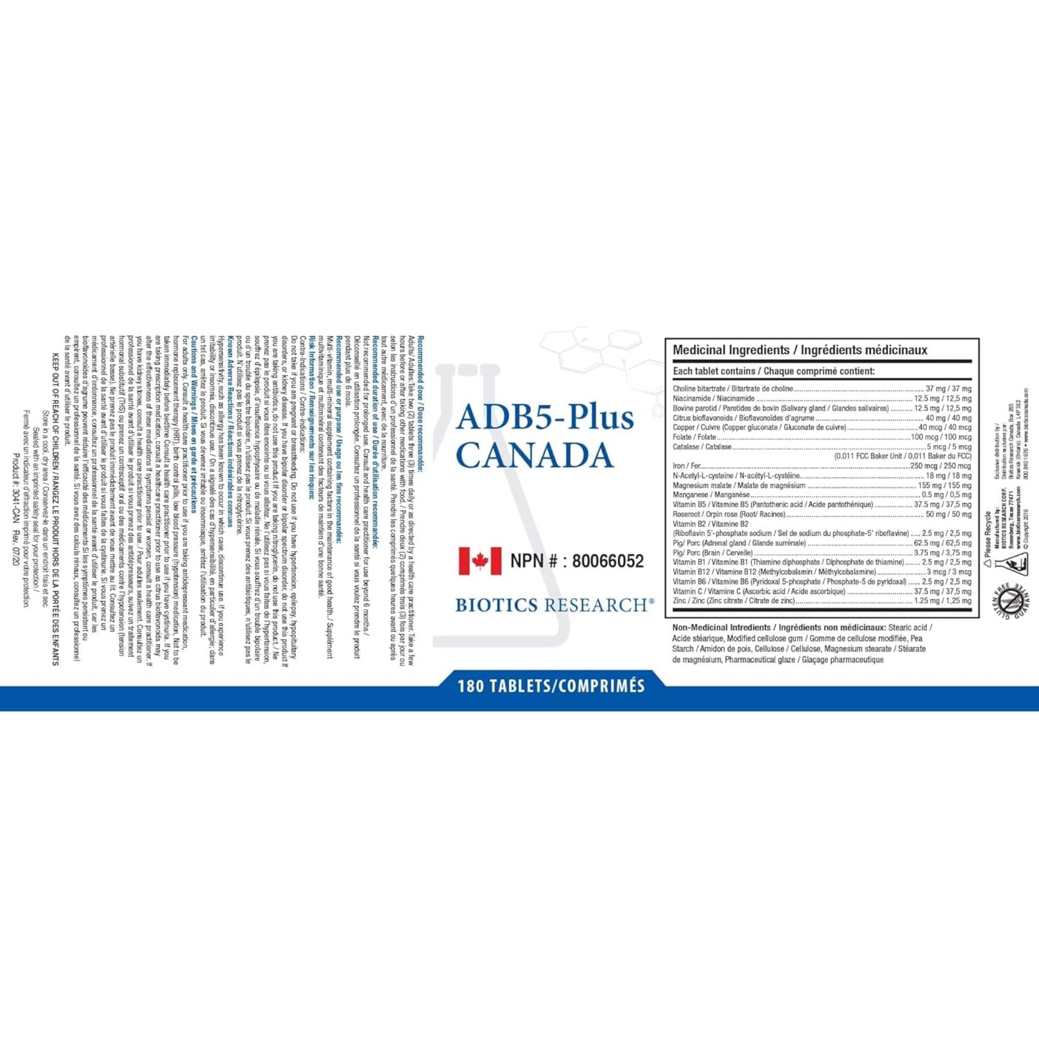 Biotics Research ADB5-Plus, Adrenal Support for Stress, Fatigue, and Healthy Sleep, 90-180 Tablets - Image 4