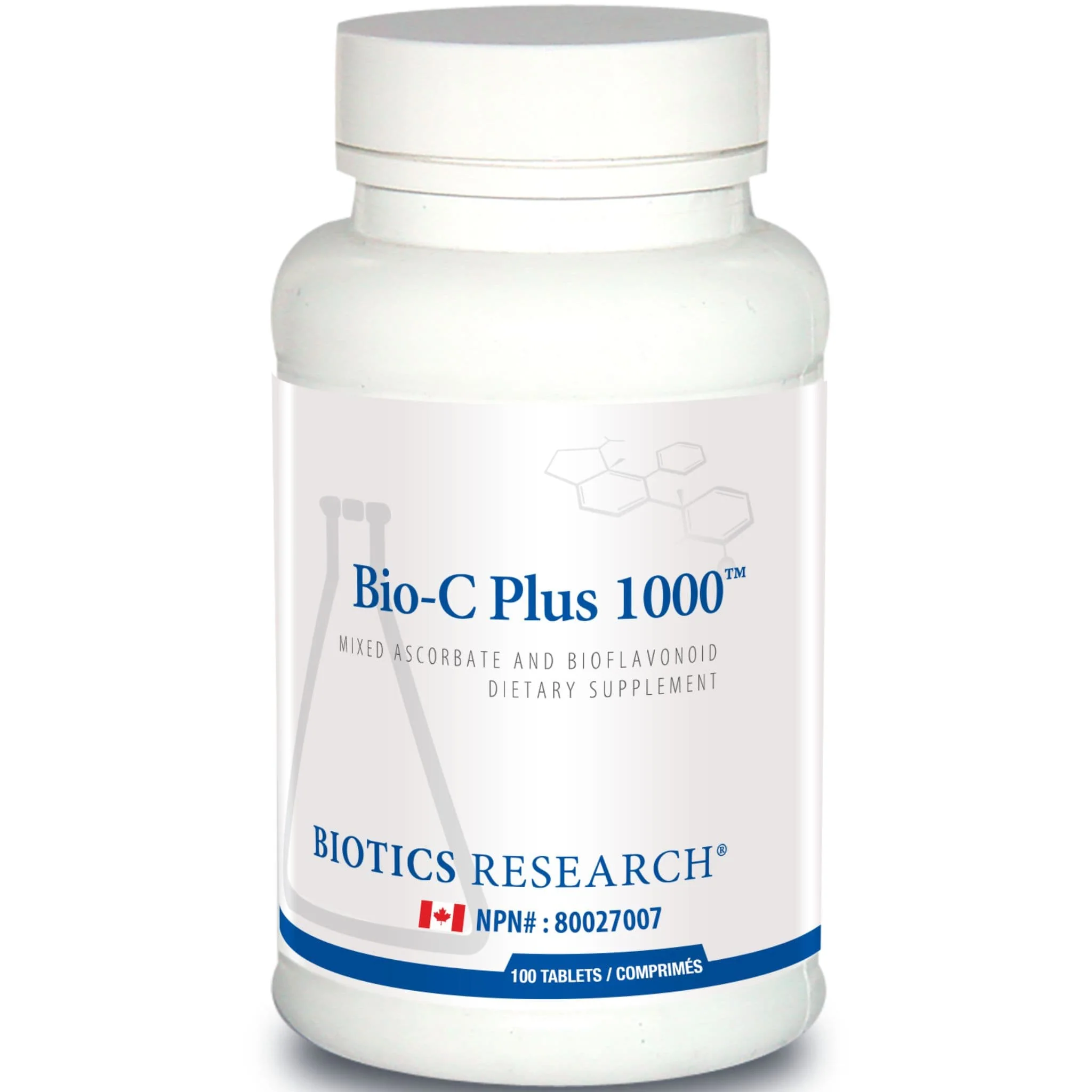 Biotics Research Bio-C Plus 1000, Buffered Vitamin C 1000mg with Calcium, Magnesium, Bioflavanoids, Immune and Allergy Support, 100 Tablets