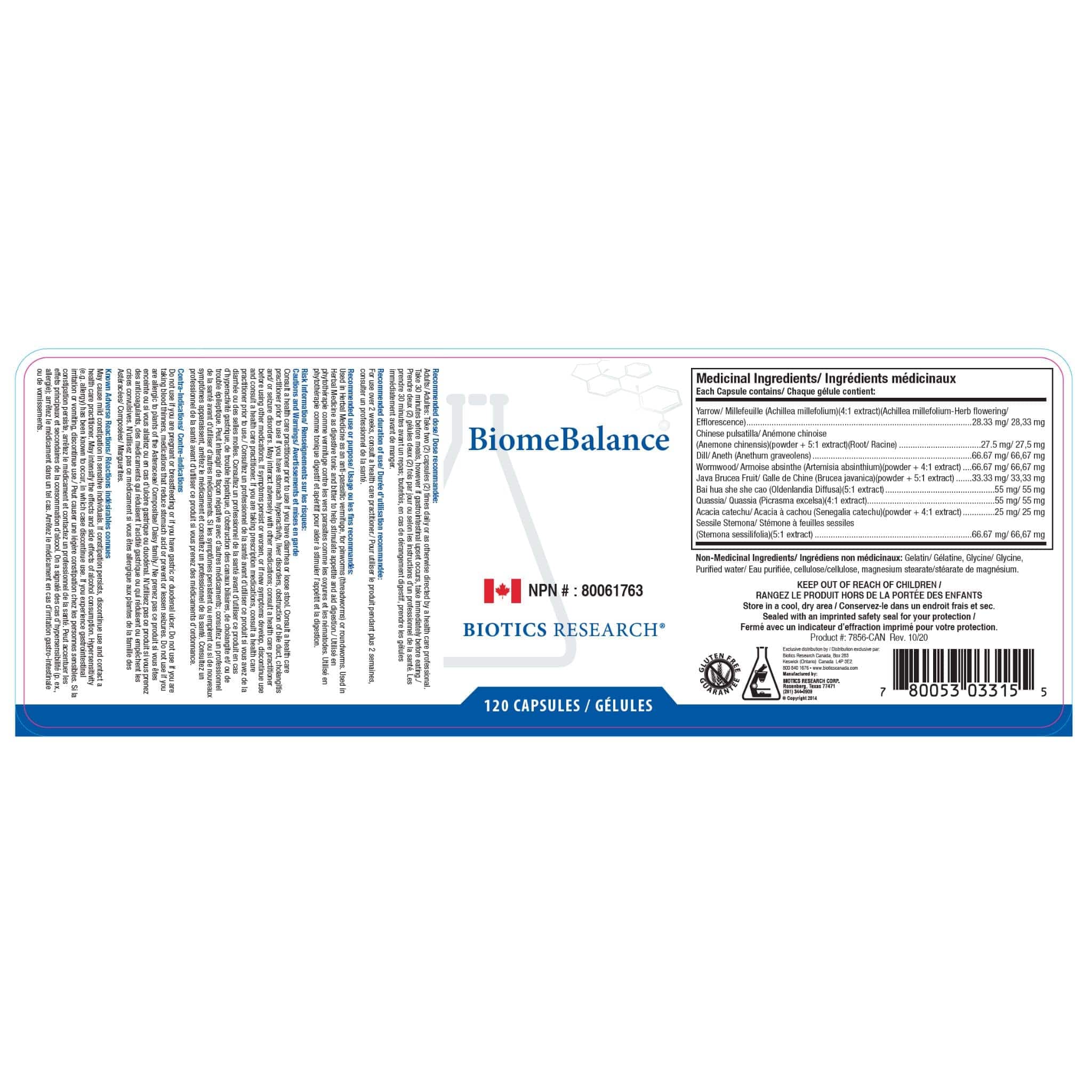 Biotics Research BiomeBalance, Dysbiosis and Biome Balancing, 120 Capsules - Image 2