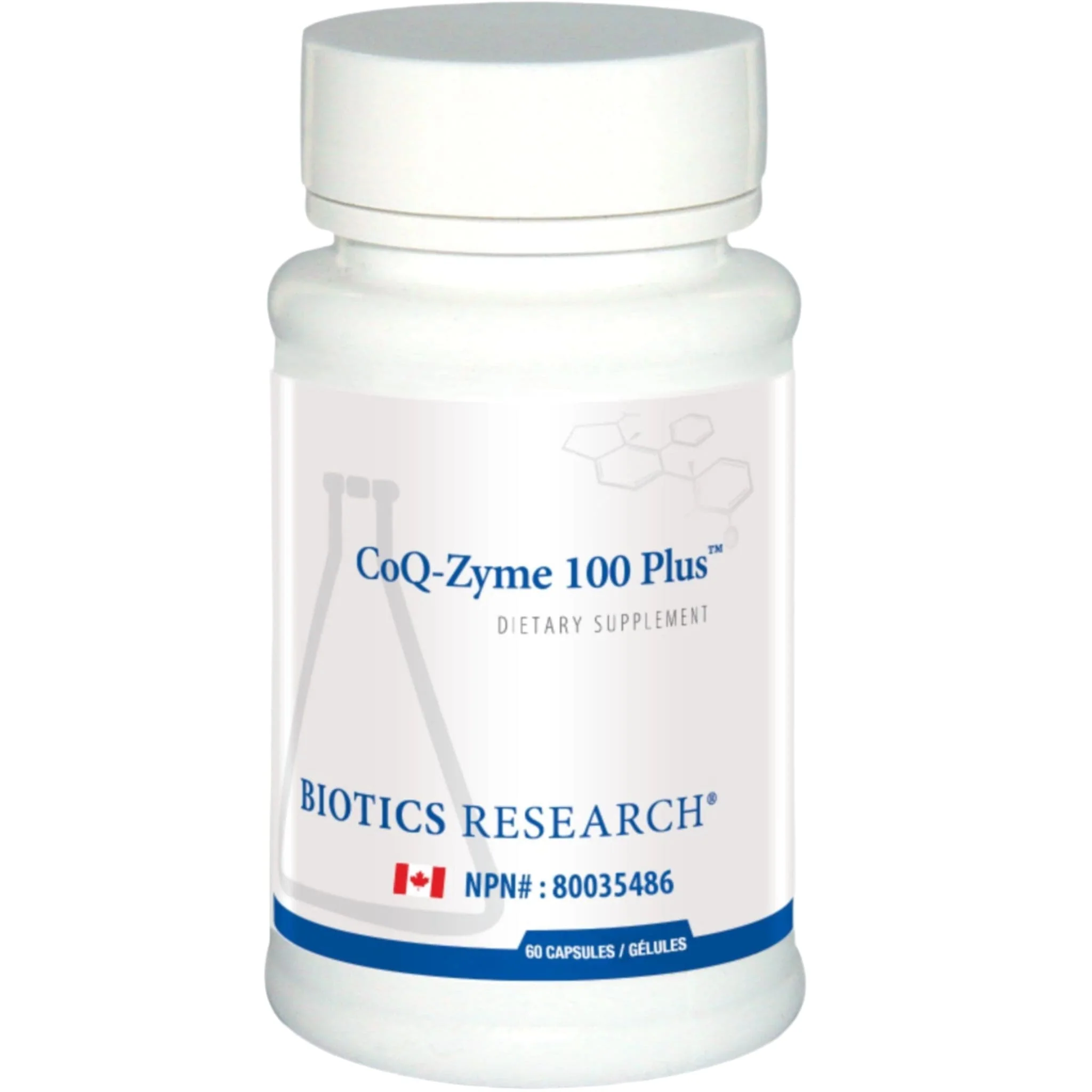 Biotics Research CoQ-Zyme 100 Plus, CoQ10 100mg, Supports ATP Production, Cardiovascular Health, Immune Function, 60 Capsules
