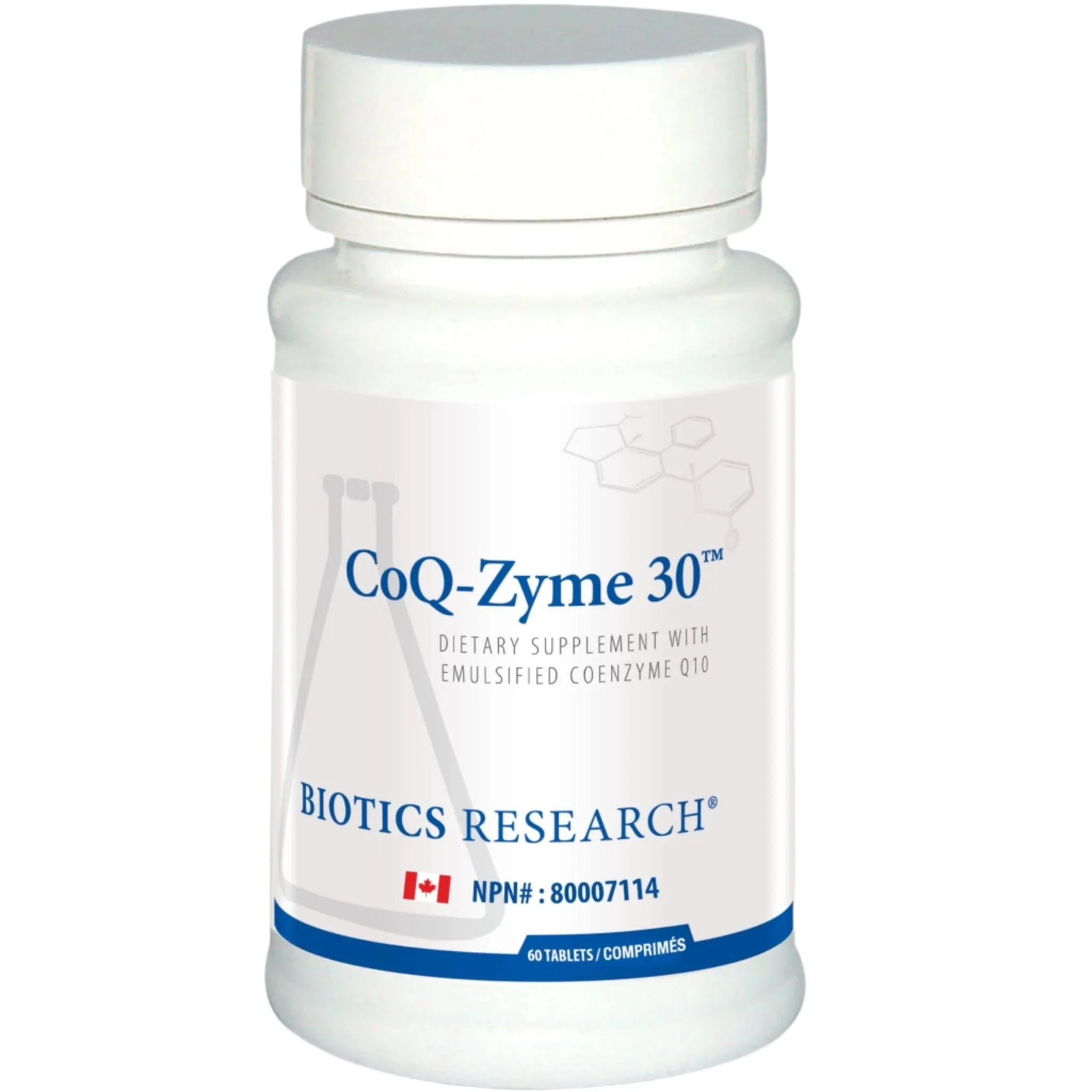 Biotics Research CoQ-Zyme 30, CoQ10 30mg, Supports Energy, Heart and Immune Health, 60 Tablets