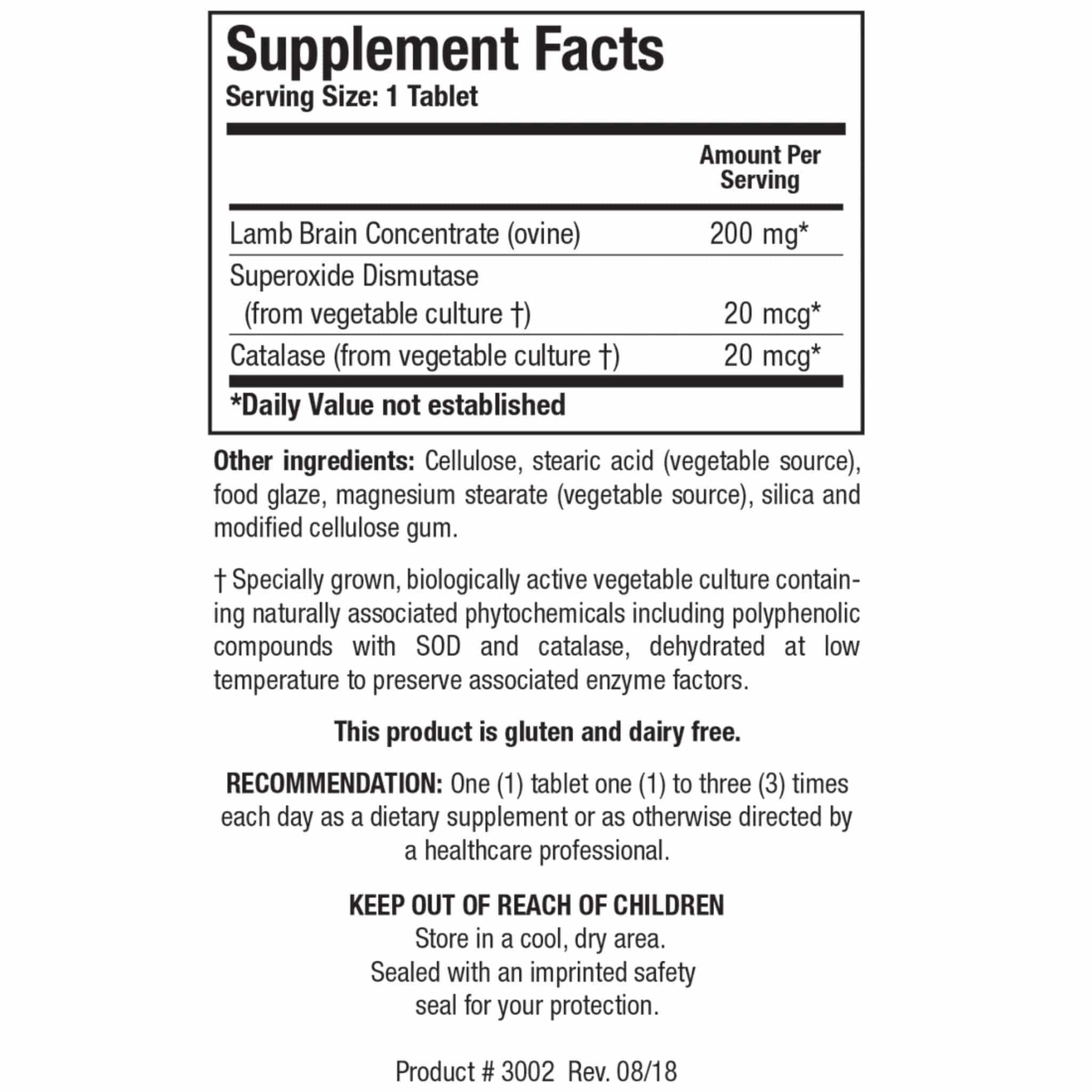 Biotics Research Cytozyme-B, Lamb Brain Concentrate 200mg for Targeted Brain Support, 60 Tablets - Image 2