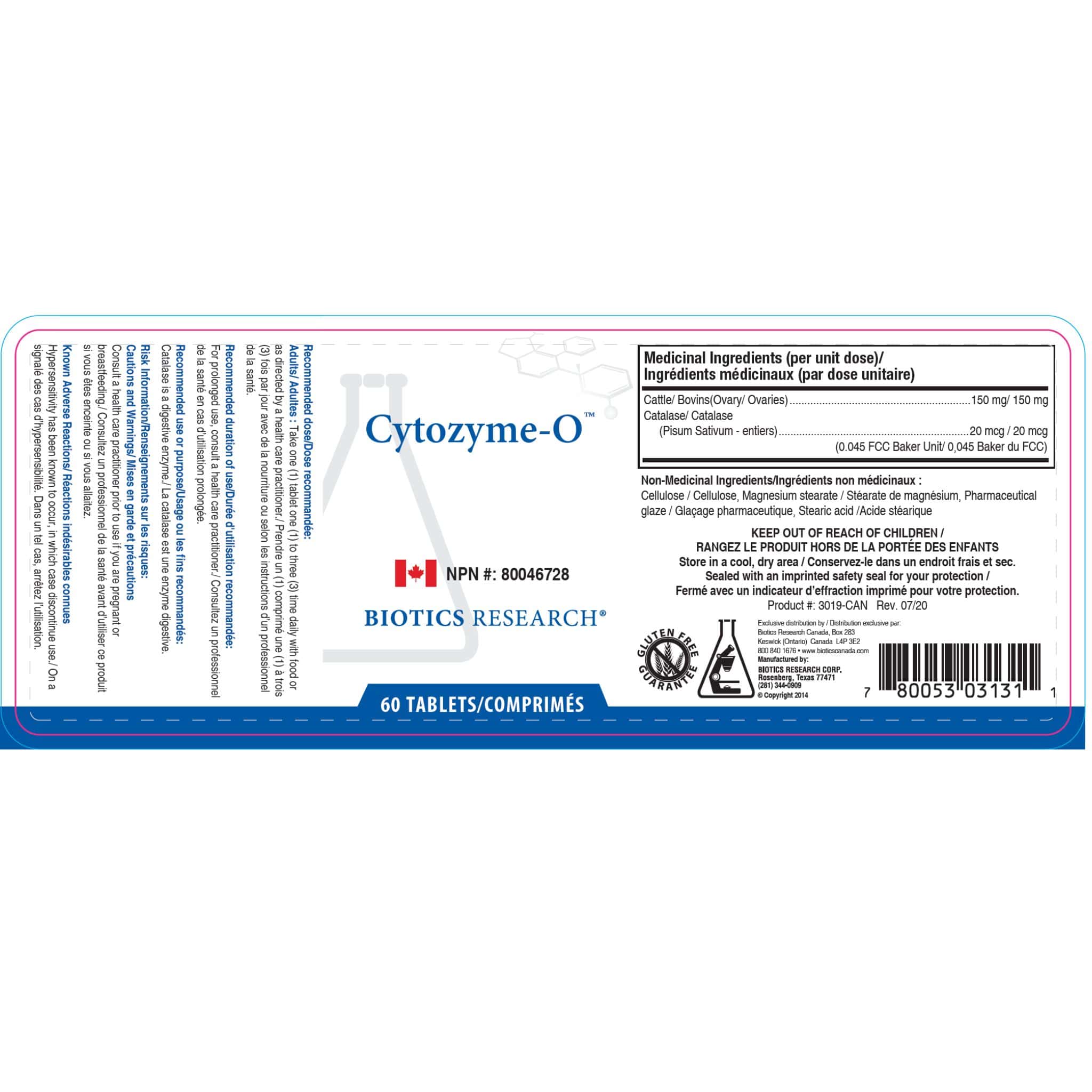 Biotics Research Cytozyme-O, Ovarian Health Support for Women, 60 Tablets - Image 2